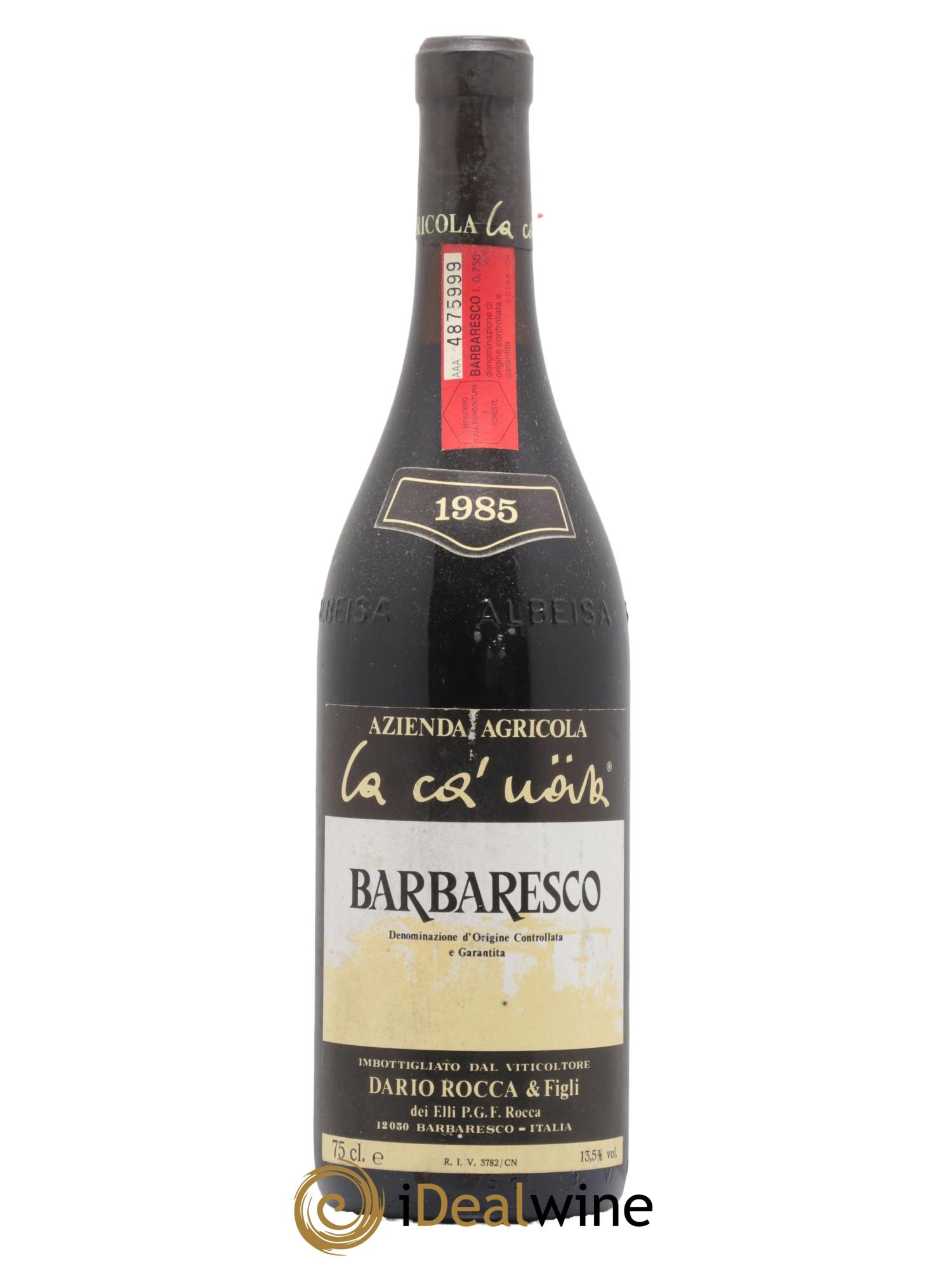 Barbaresco DOCG La Ca Nova Dario Rocca 1985 - Posten von 1 Flasche - 0