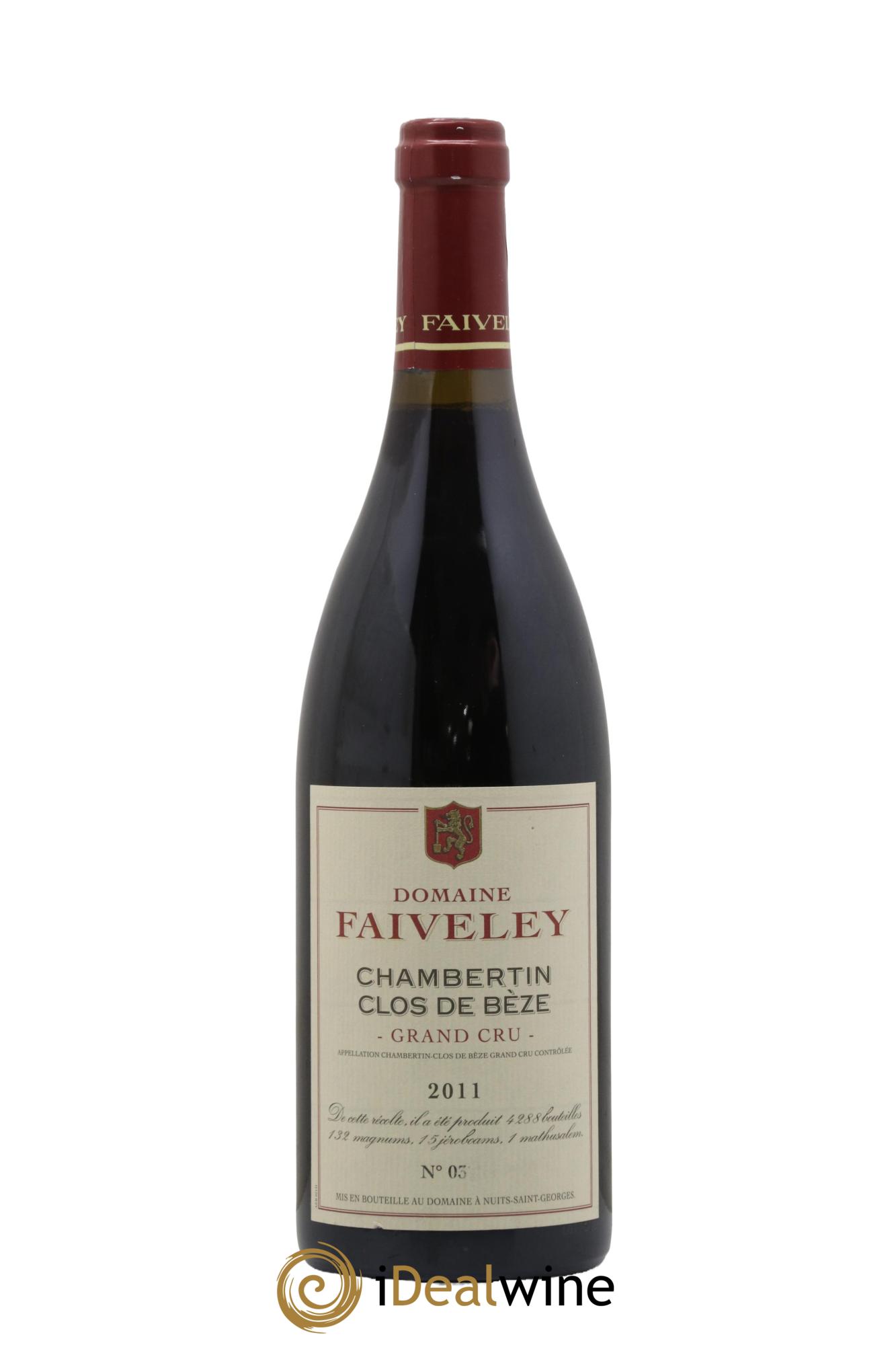 Chambertin Clos de Bèze Grand Cru Faiveley 2011 - Lot de 1 bouteille - 0