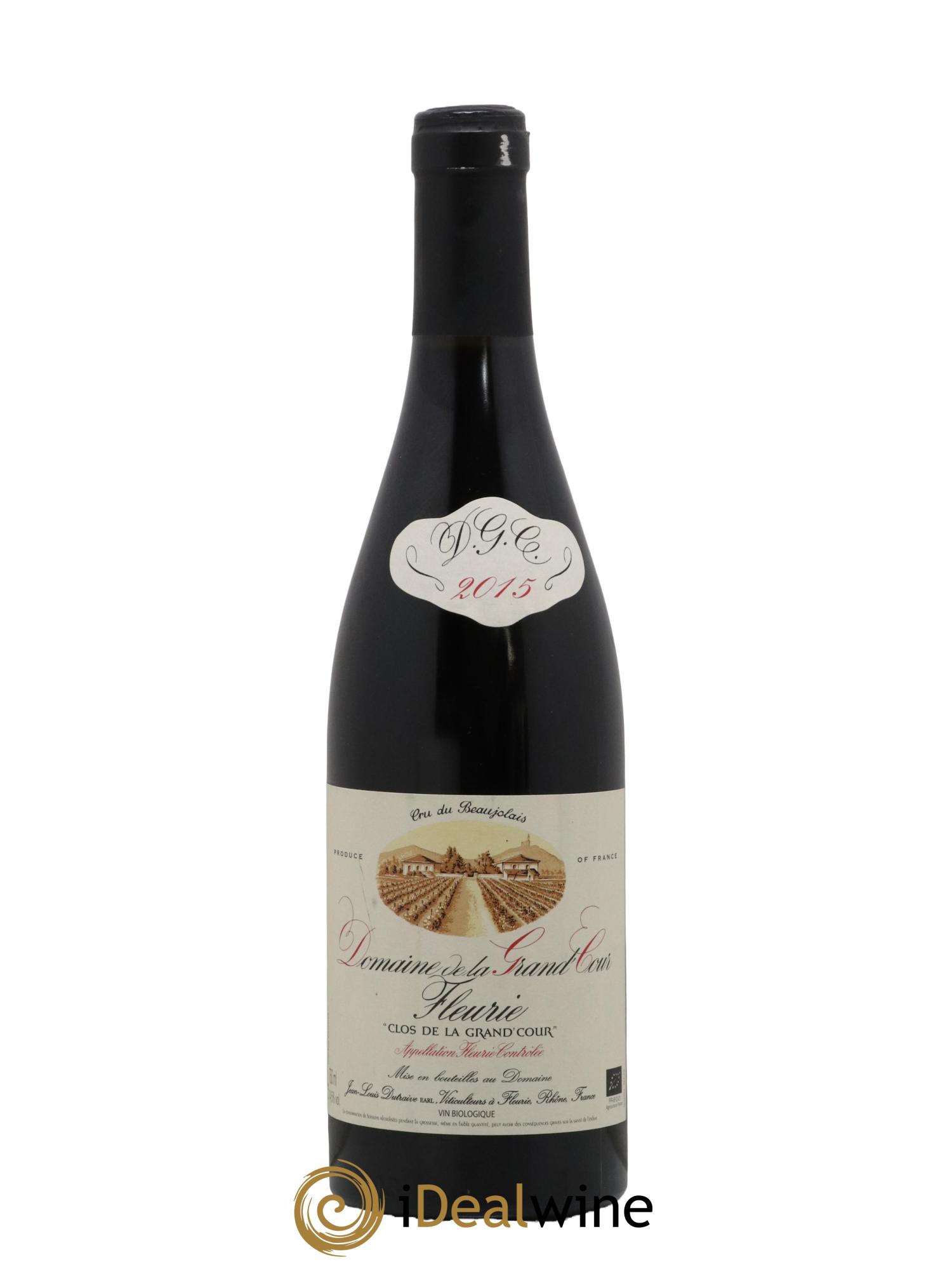 Fleurie Clos de la Grand'Cour Grand'cour (Domaine de la) - Jean-Louis Dutraive 2015 - Lot de 1 bouteille - 0