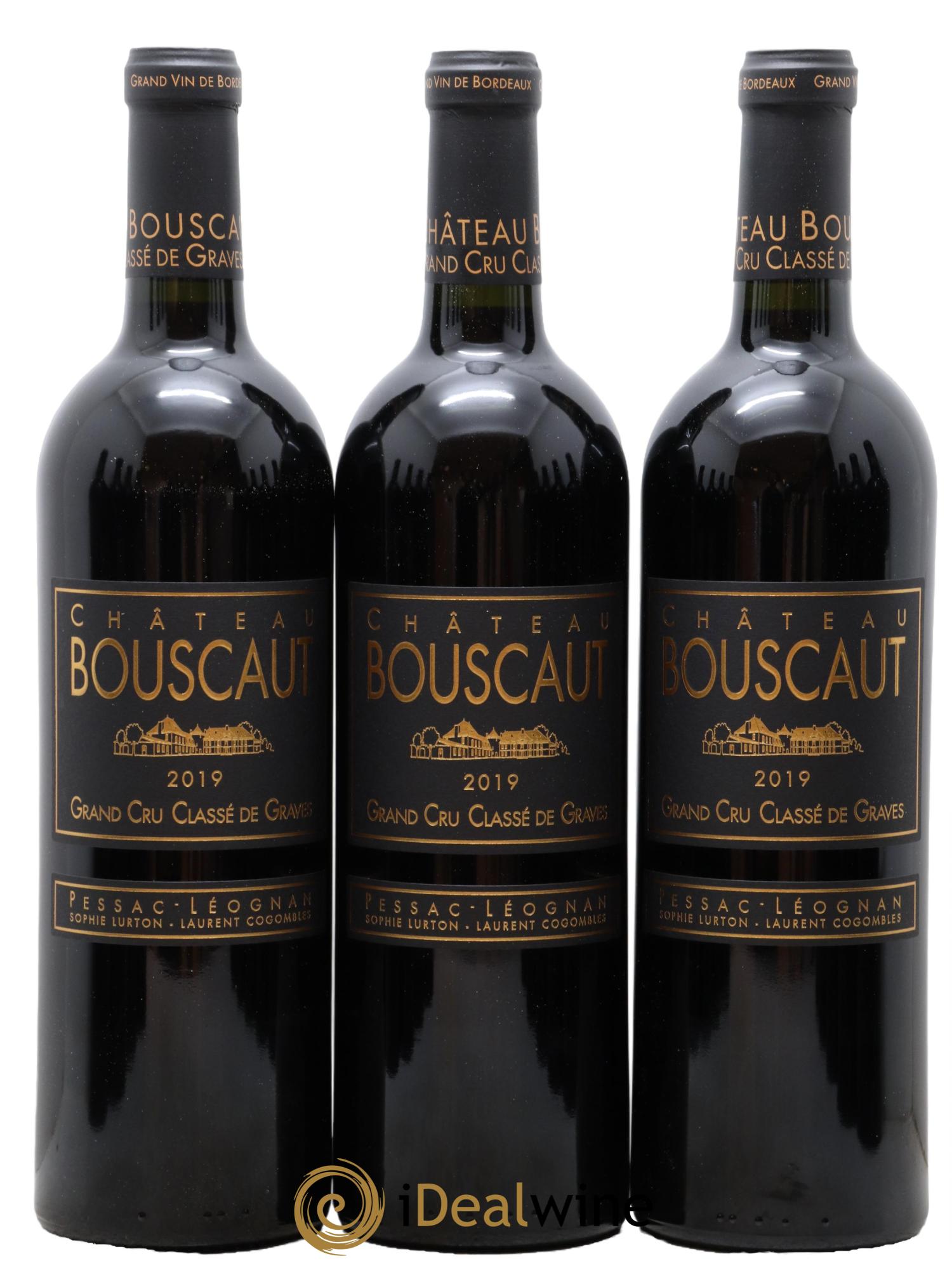 Château Bouscaut Cru Classé de Graves 2019 - Lot de 12 bouteilles - 1