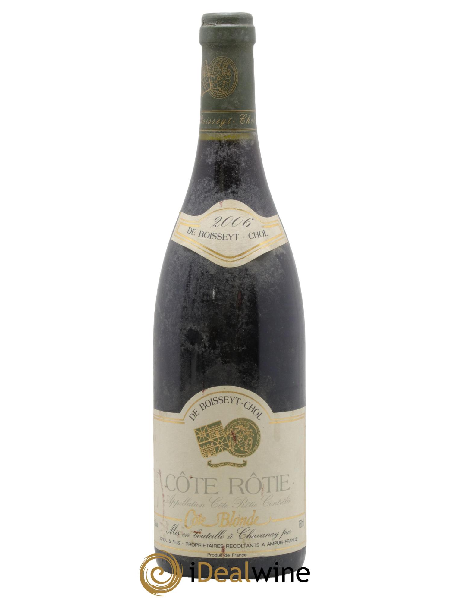 Côte-Rôtie Côte-Blonde Vignoble De Boisseyt 2006 - Lot de 1 bouteille - 0