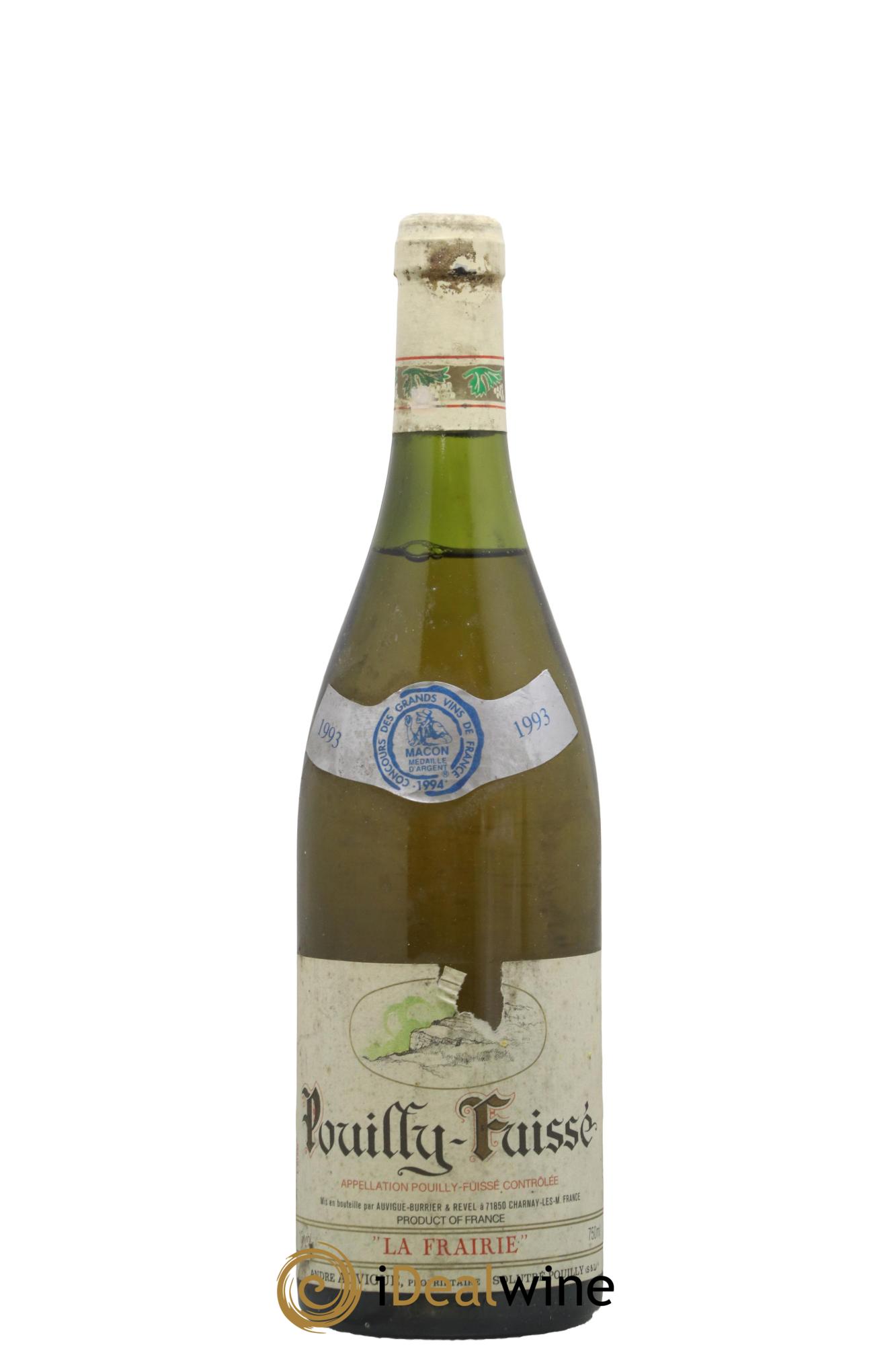Pouilly-Fuissé La Frairie André Auvigues 1993 - Lotto di 1 bottiglia - 0