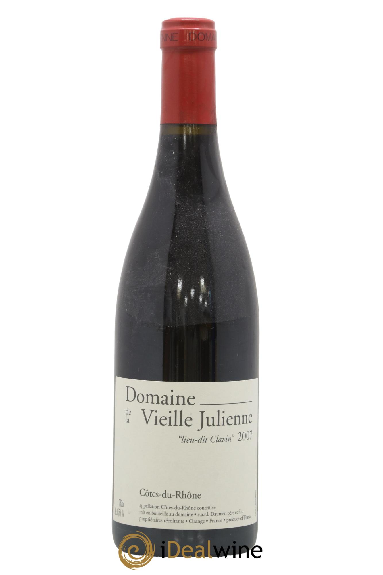 Côtes-du-Rhône Vieille Julienne (Domaine de la) Lieu-dit Clavin Jean-Paul Daumen 2007 - Lotto di 1 bottiglia - 0