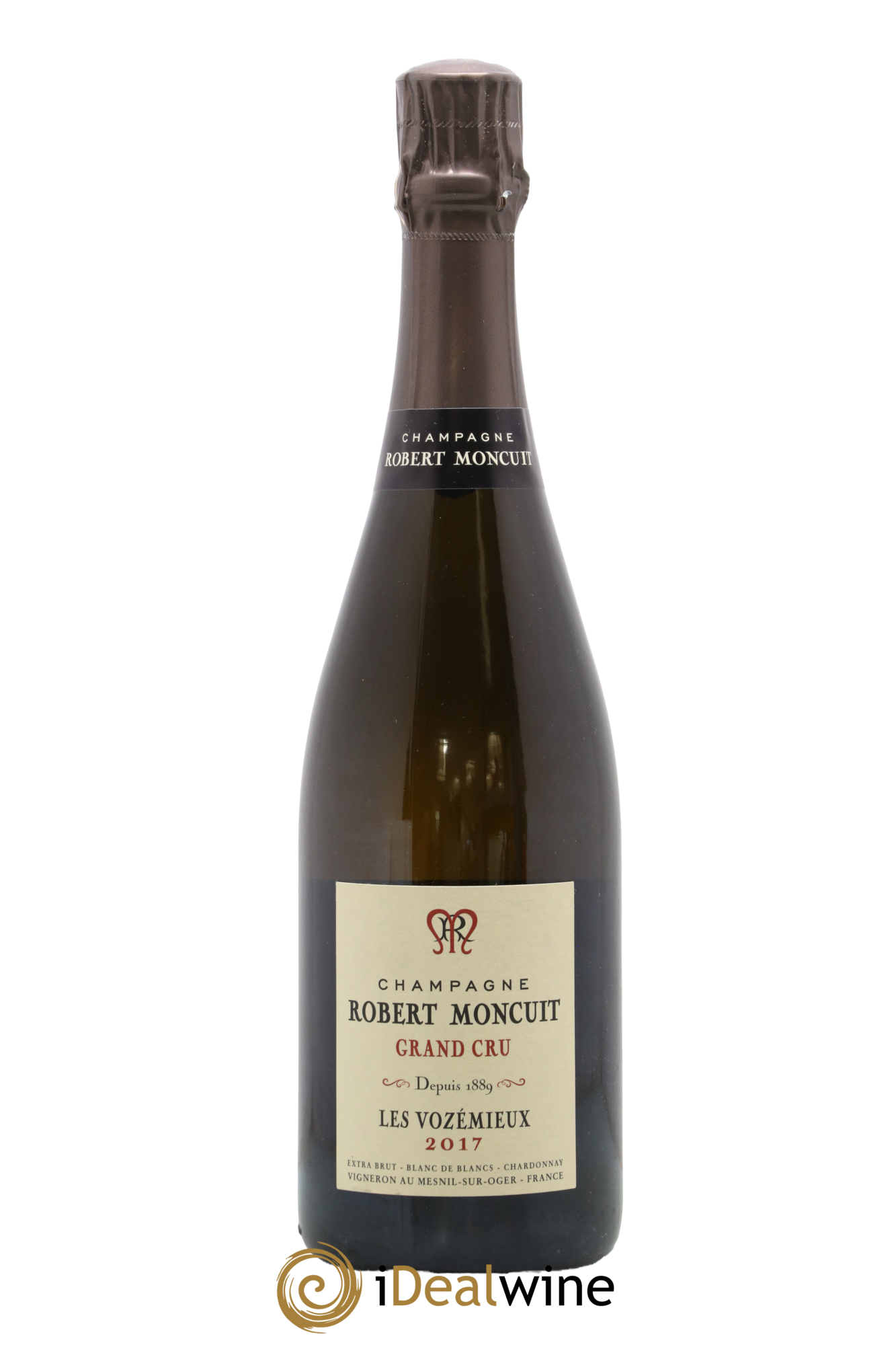 Vozémieux Blanc de Blancs Grand Cru Extra-Brut Robert Moncuit 2017 - Lot de 1 bouteille - 0