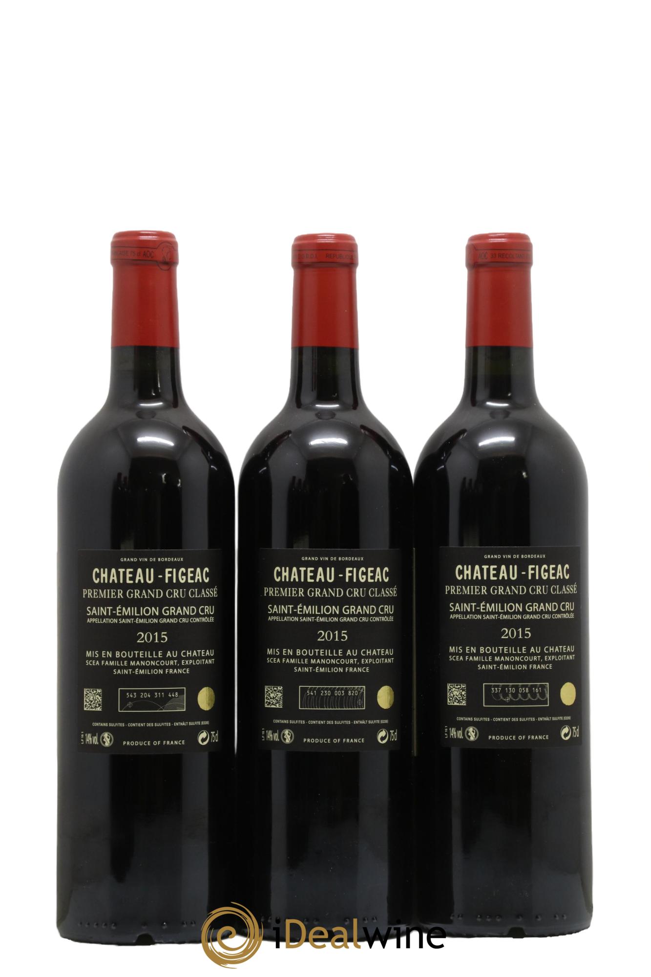 Château Figeac 1er Grand Cru Classé A  2015 - Lotto di 6 bottiglie - 2