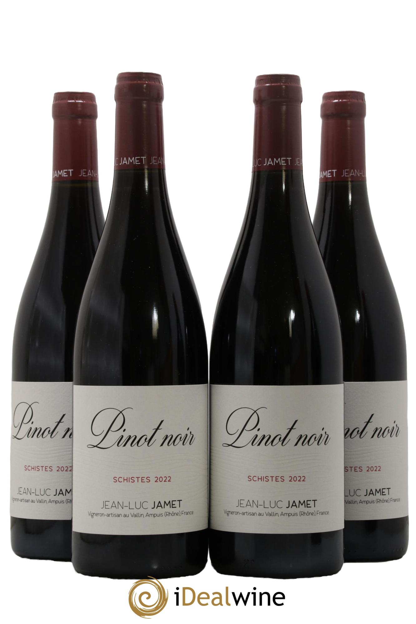 Collines Rhodaniennes Schistes Pinot Noir Jean-Luc Jamet 2022 - Lot de 4 bouteilles - 0