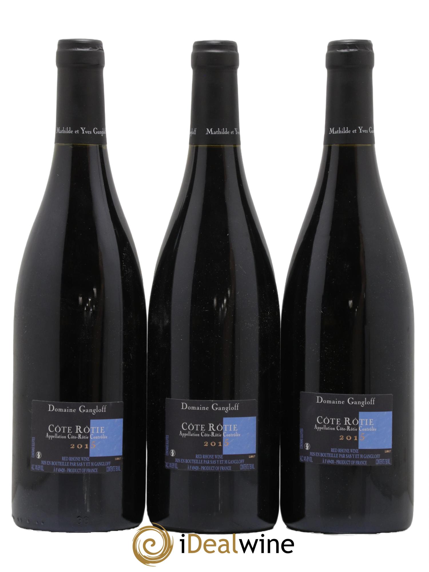 Côte-Rôtie La Barbarine Gangloff (Domaine) 2015 - Lot de 3 bouteilles - 1
