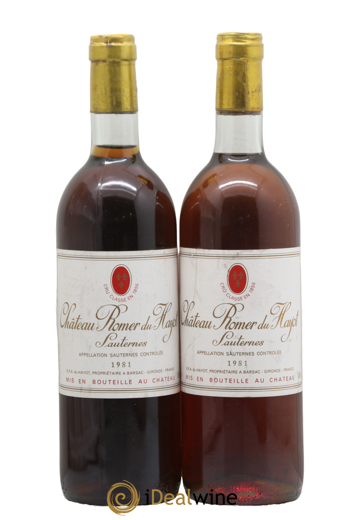 Château Romer du Hayot 2ème Grand Cru Classé 1981 - Posten von 2 Flaschen - 0