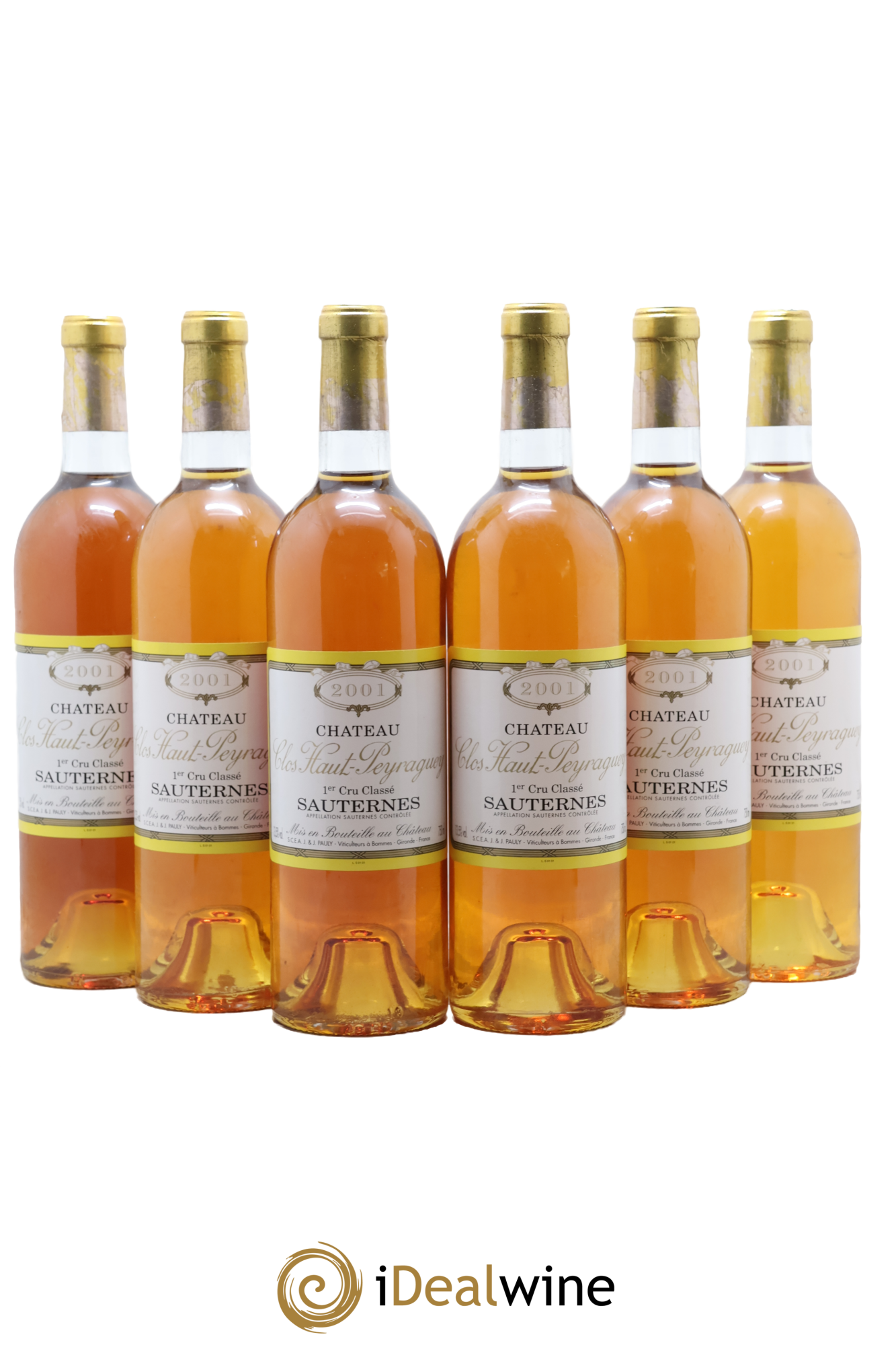 Clos Haut-Peyraguey 1er Grand Cru Classé 2001 - Lot de 6 bouteilles - 0