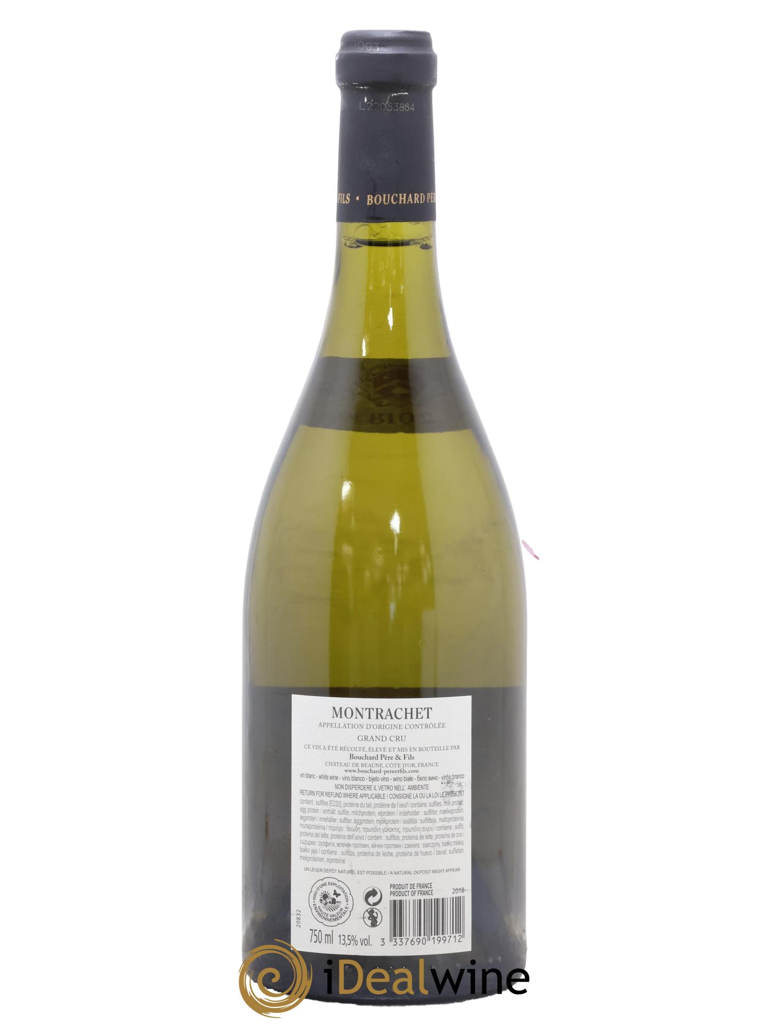 Montrachet Grand Cru Bouchard Père & Fils 2018 - Lot de 1 bouteille - 1