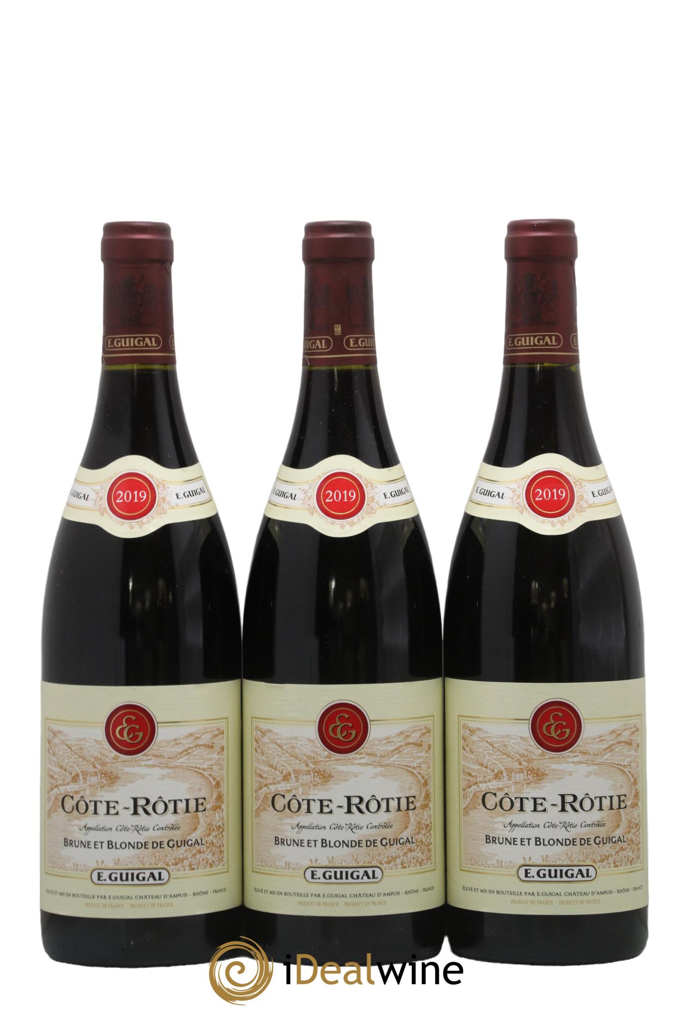 Côte-Rôtie Côtes Brune et Blonde Guigal 2019 - Lot de 3 bouteilles - 0