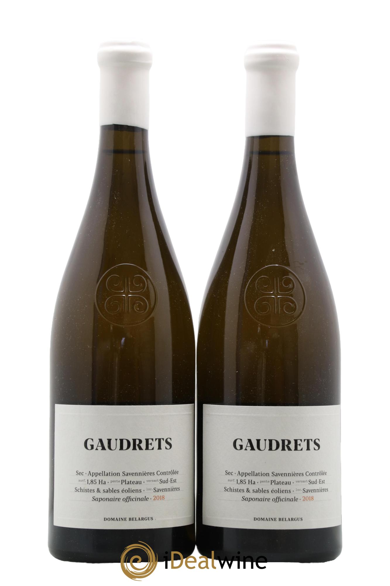 Savennières Gaudrets Belargus 2018 - Lot de 2 bouteilles - 0