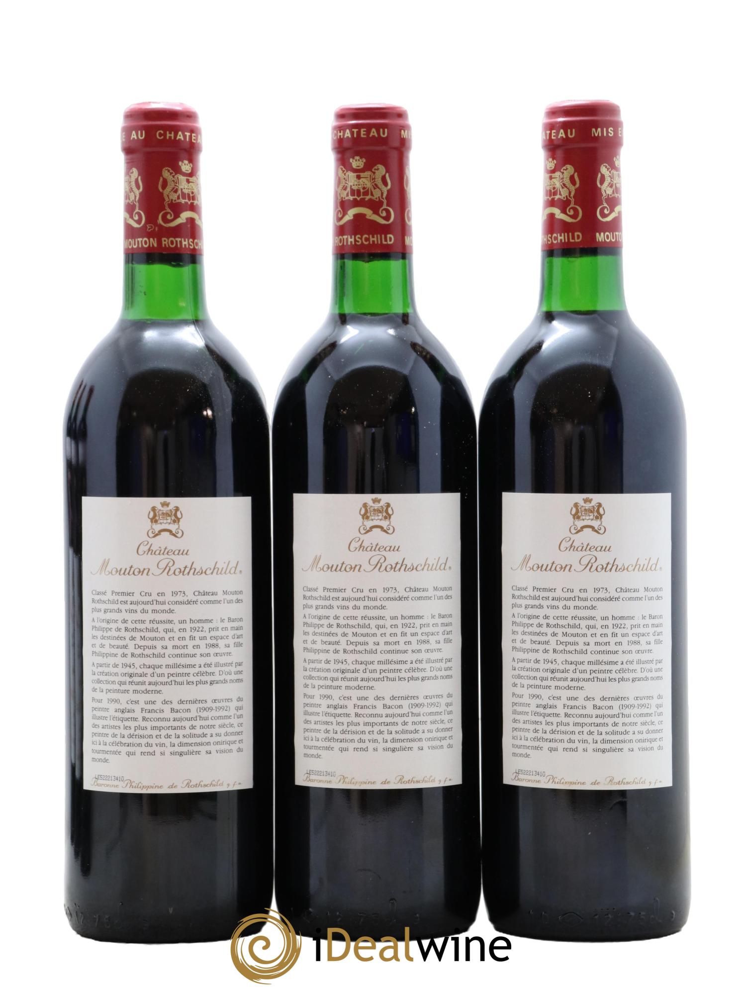 Château Mouton Rothschild 1er Grand Cru Classé 1990 - Posten von 12 Flaschen - 6