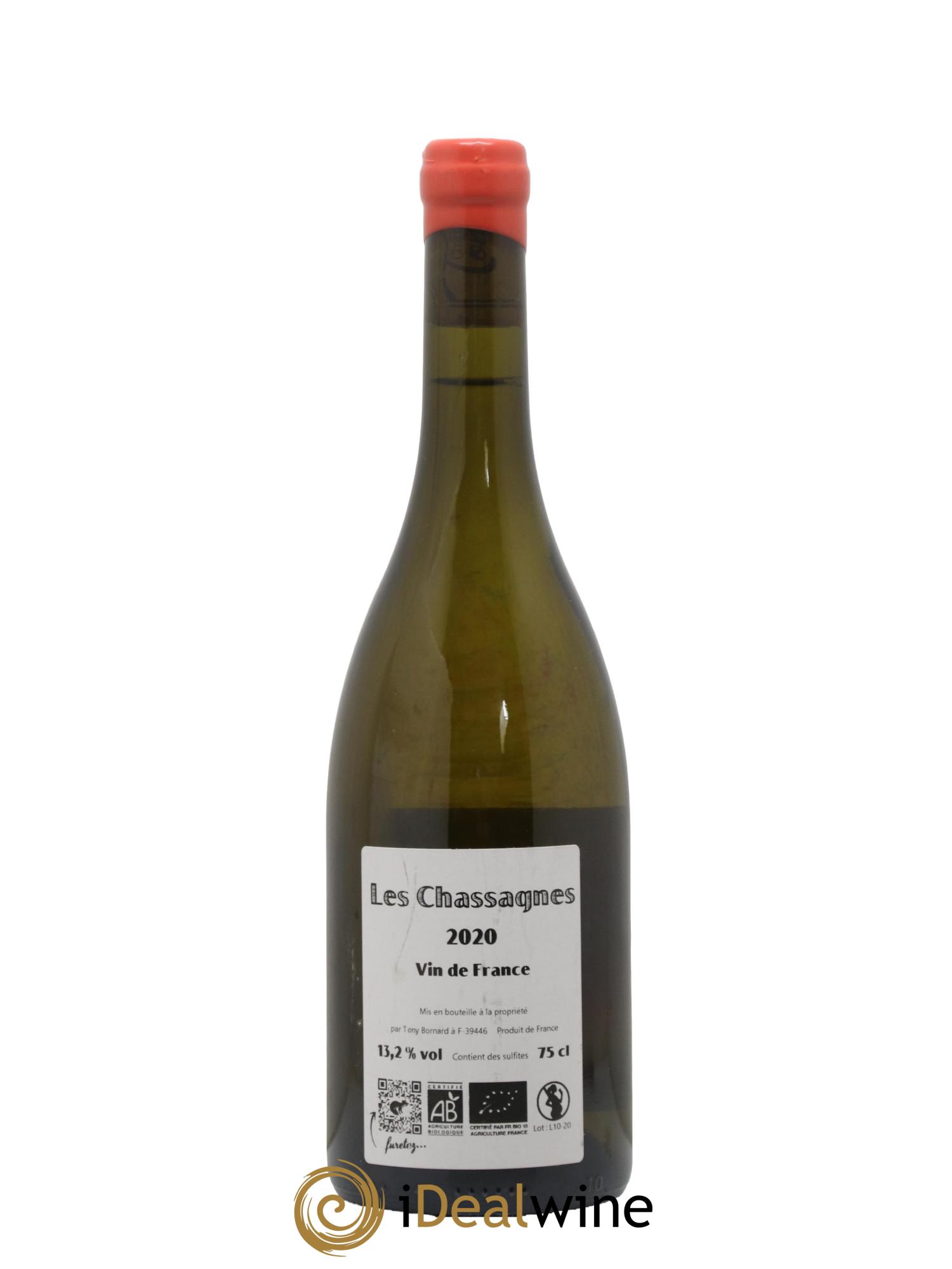 Vin de France Les Chassagnes Savagnin Ouillé Bornard 2020 - Lot de 1 bouteille - 1