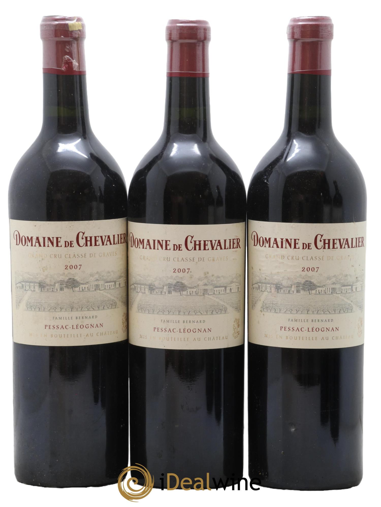 Domaine de Chevalier Cru Classé de Graves 2007 - Lot de 3 bouteilles - 0