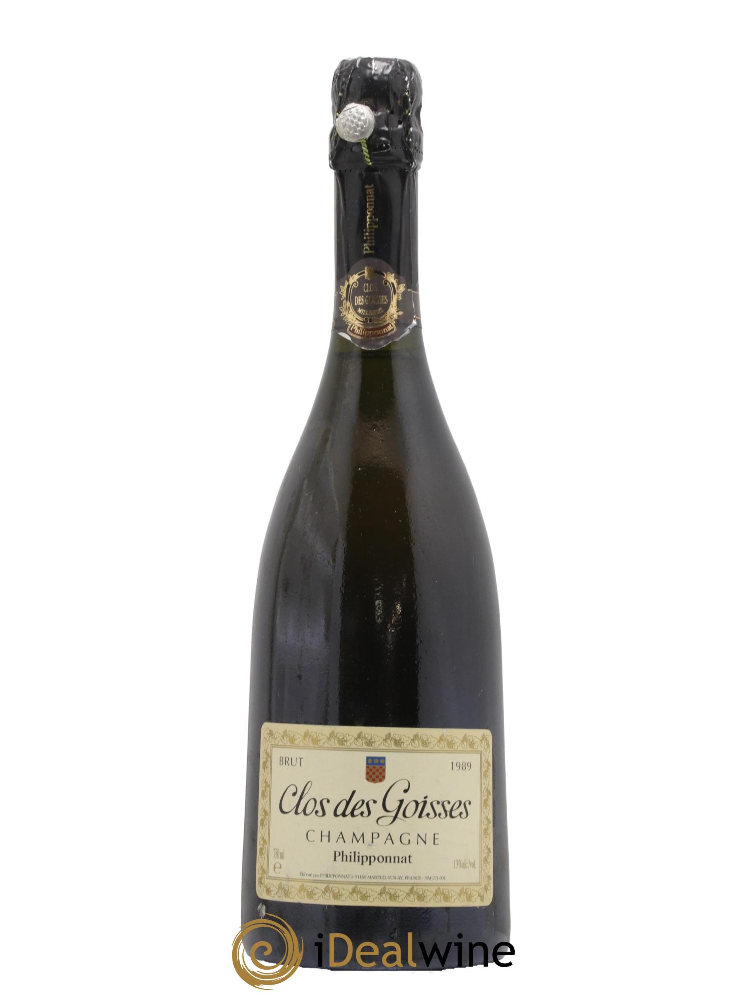 Clos des Goisses Philipponnat 1989 - Lot de 1 bouteille - 0