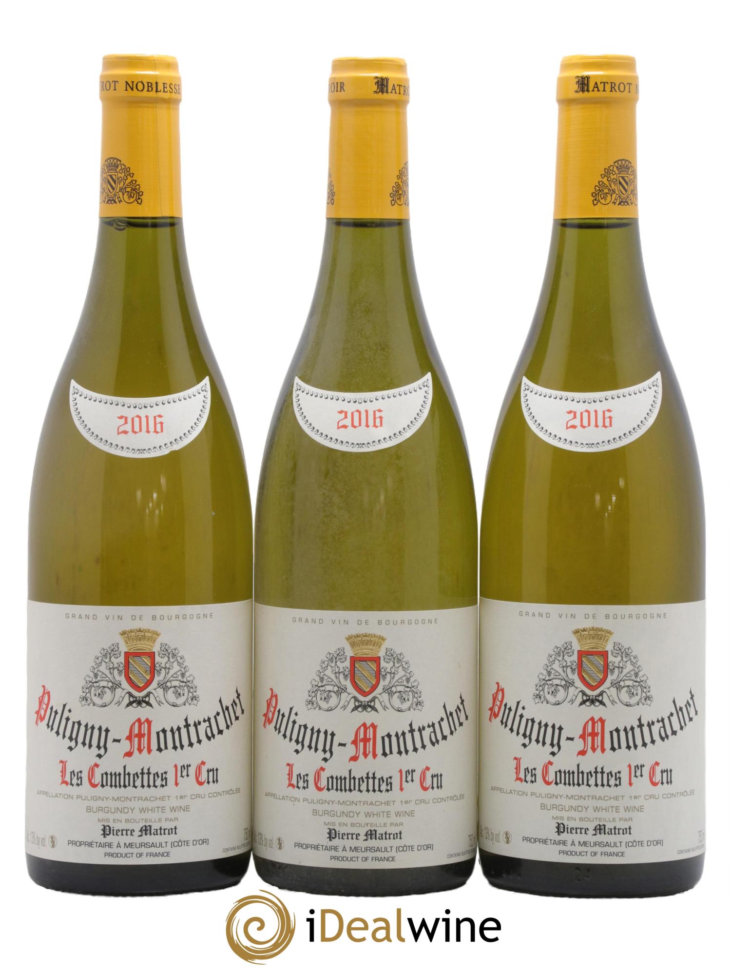 Puligny-Montrachet 1er Cru Les Combettes Matrot (Domaine) 2016 - Lotto di 3 bottiglie - 0