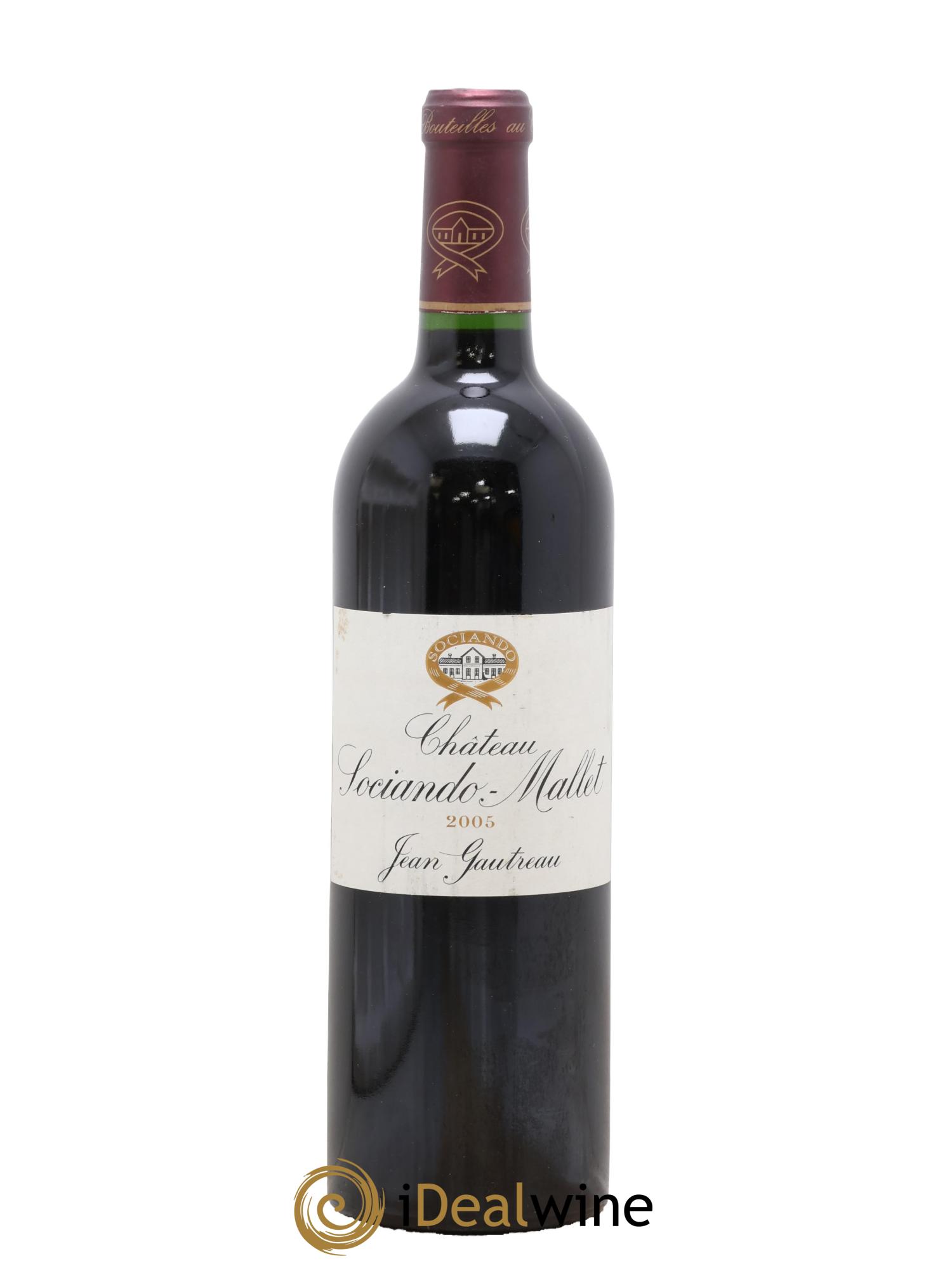 Château Sociando Mallet 2005 - Lot de 1 bouteille - 0