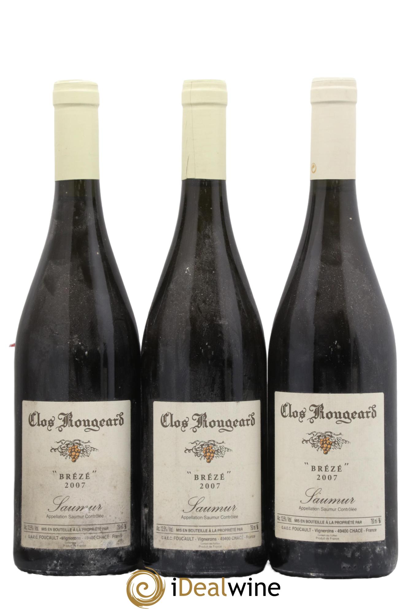 Saumur Brézé Clos Rougeard 2007 - Posten von 3 Flaschen - 0