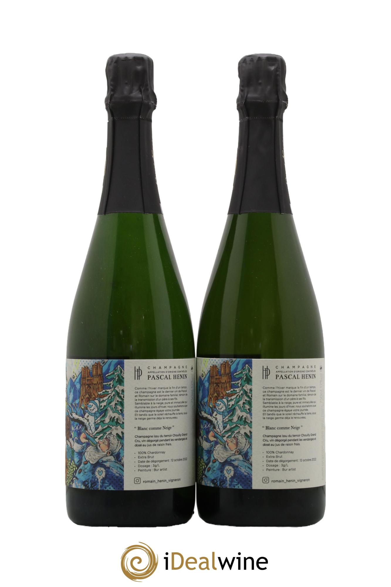 Blanc Comme Neige Pascal Henin - Romain Henin - Lot de 2 bouteilles - 0