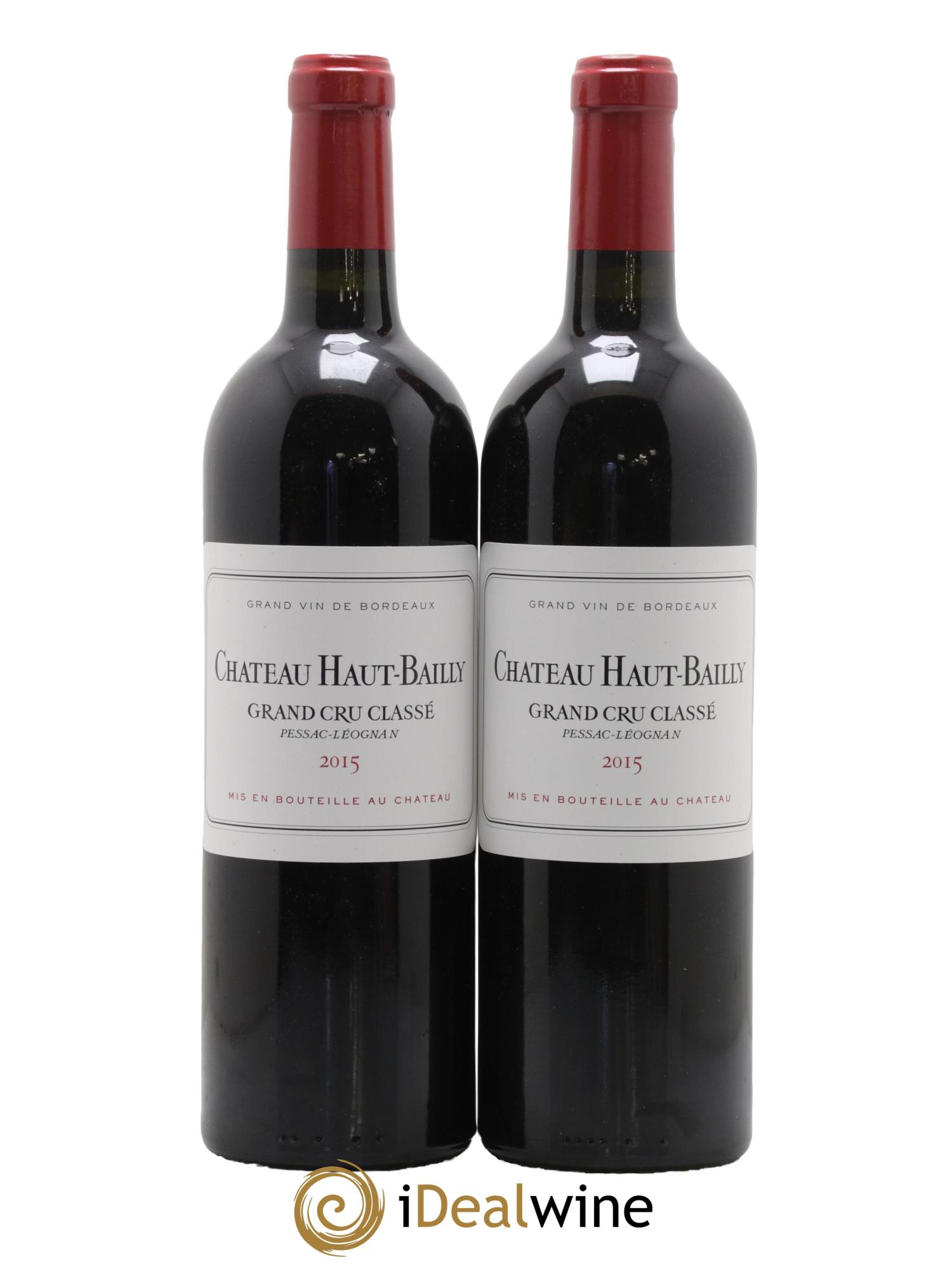 Château Haut-Bailly Cru Classé de Graves 2015 - Lot de 2 bouteilles - 0