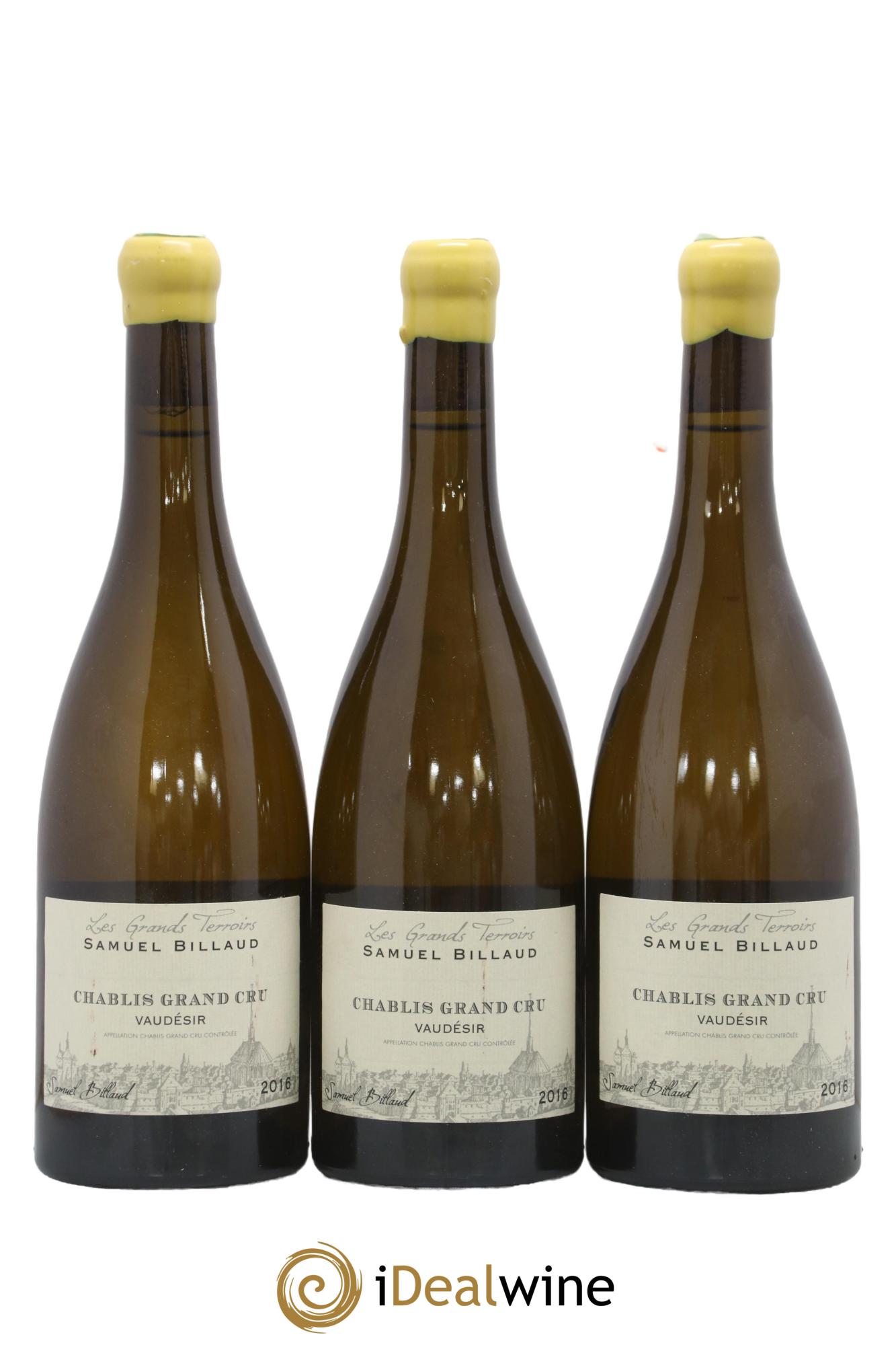 Chablis Grand Cru Vaudesir Samuel Billaud 2016 - Lot de 3 bouteilles - 0
