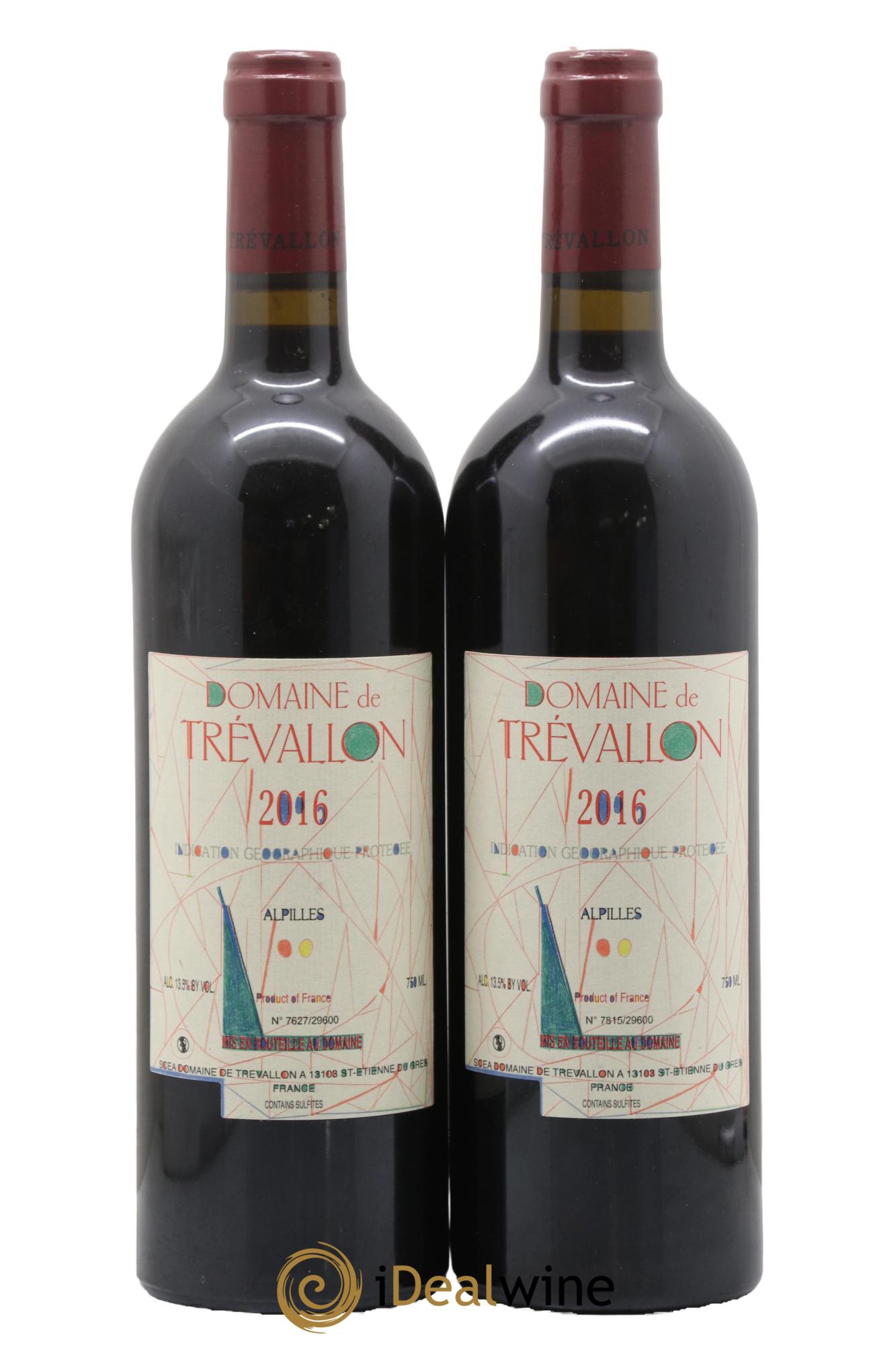 IGP Alpilles Trévallon (Domaine de) Eloi Dürrbach 2016 - Lot of 2 bottles - 0