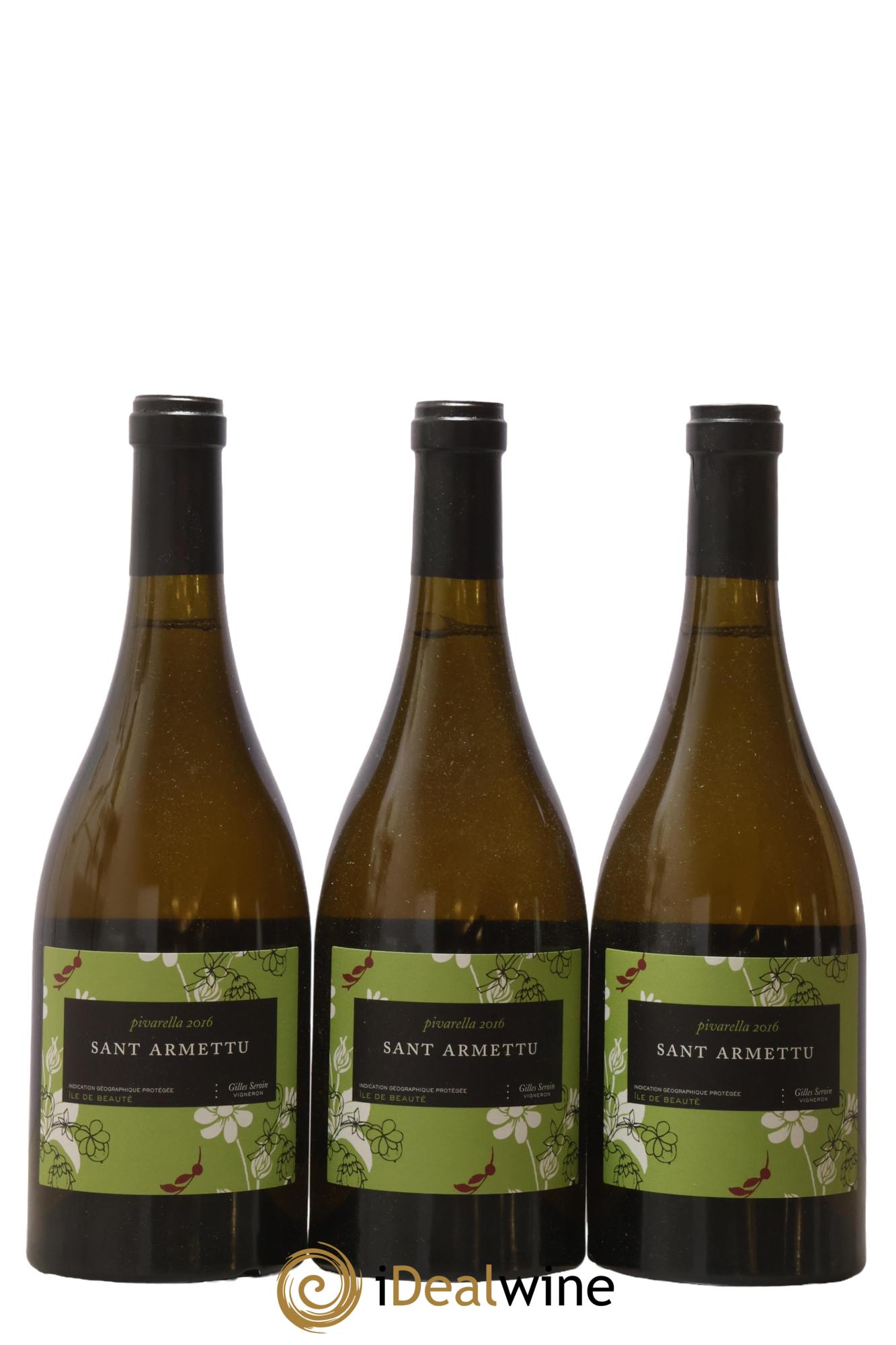 Vin de Corse Ile de Beauté Pivarella Domaine Sant' Armettu 2016 - Lotto di 3 bottiglie - 0