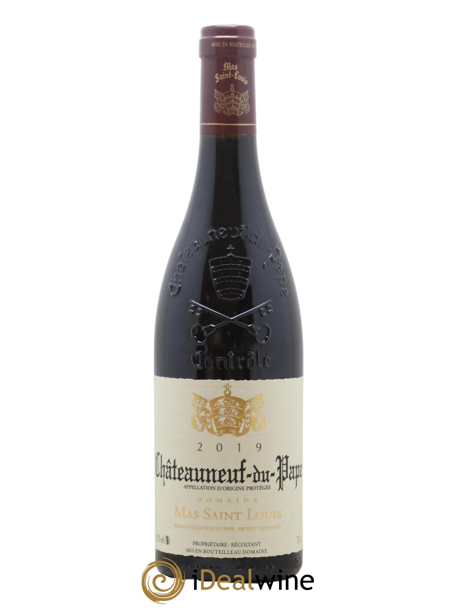 Châteauneuf-du-Pape Tradition Mas Saint-Louis 2019 - Lot de 1 bouteille - 0