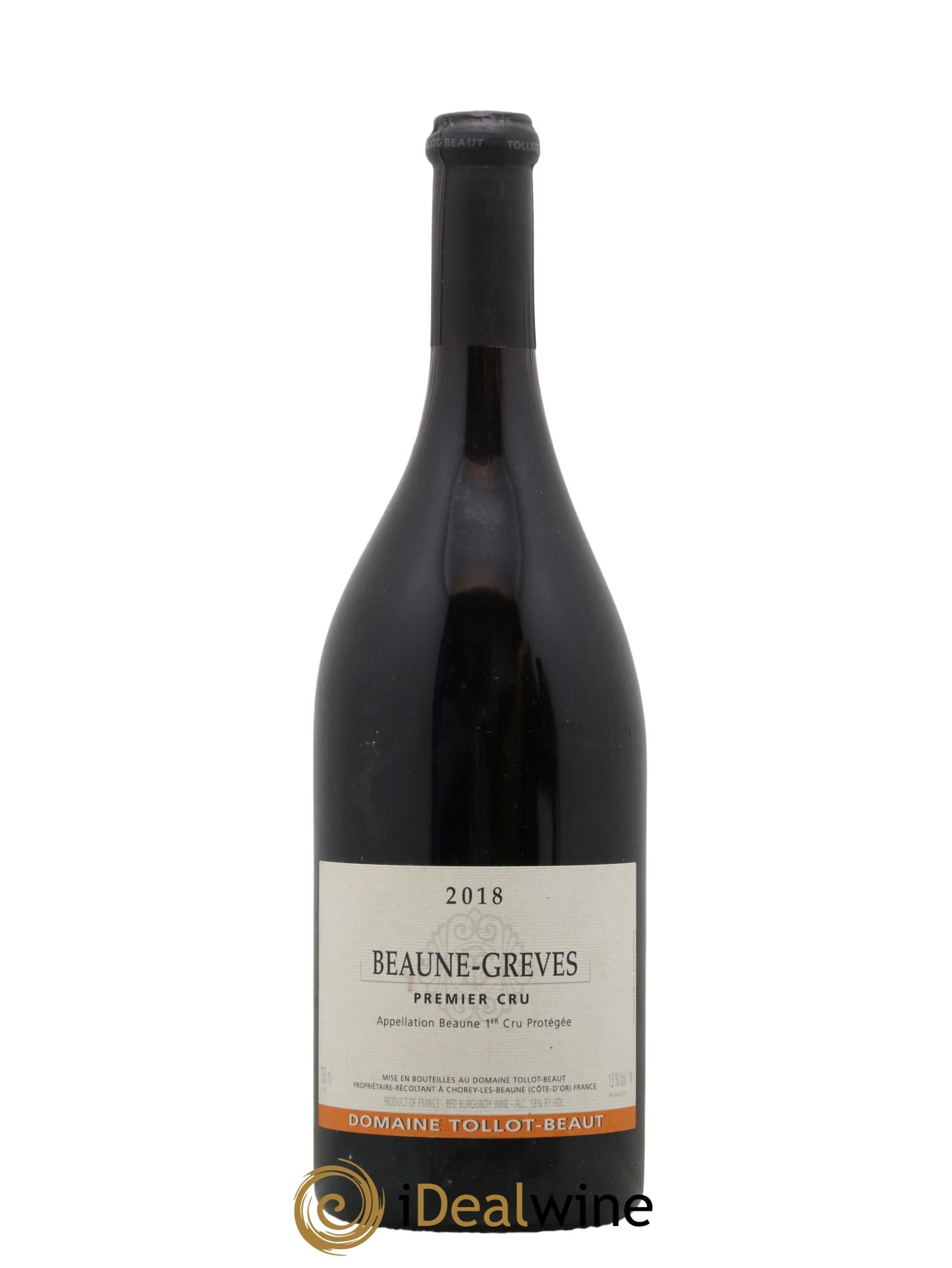 Beaune 1er Cru Grèves Tollot Beaut (Domaine) 2018 - Lot de 1 bouteille - 0