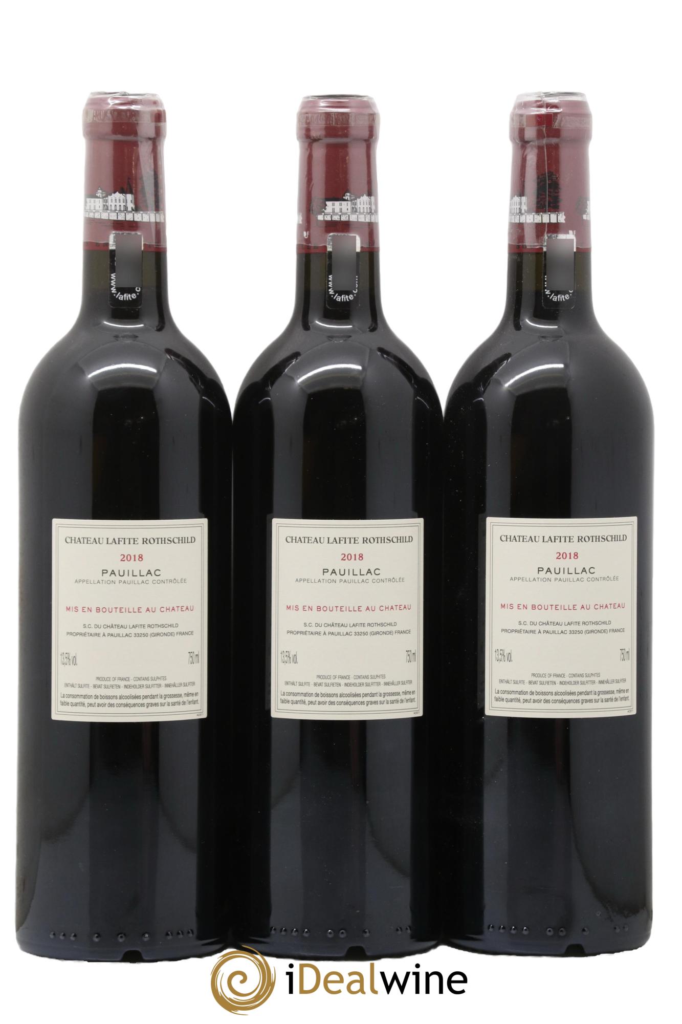 Château Lafite Rothschild 1er Grand Cru Classé 2018 - Lot de 6 bouteilles - 4