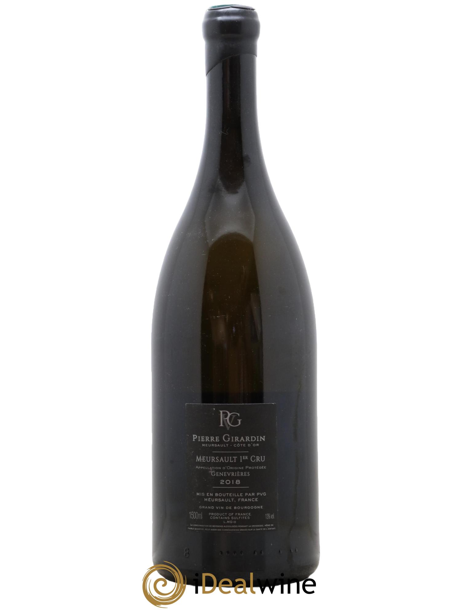 Meursault 1er Cru Genevrières Domaine Pierre Girardin 2018 - Lot de 1 magnum - 1