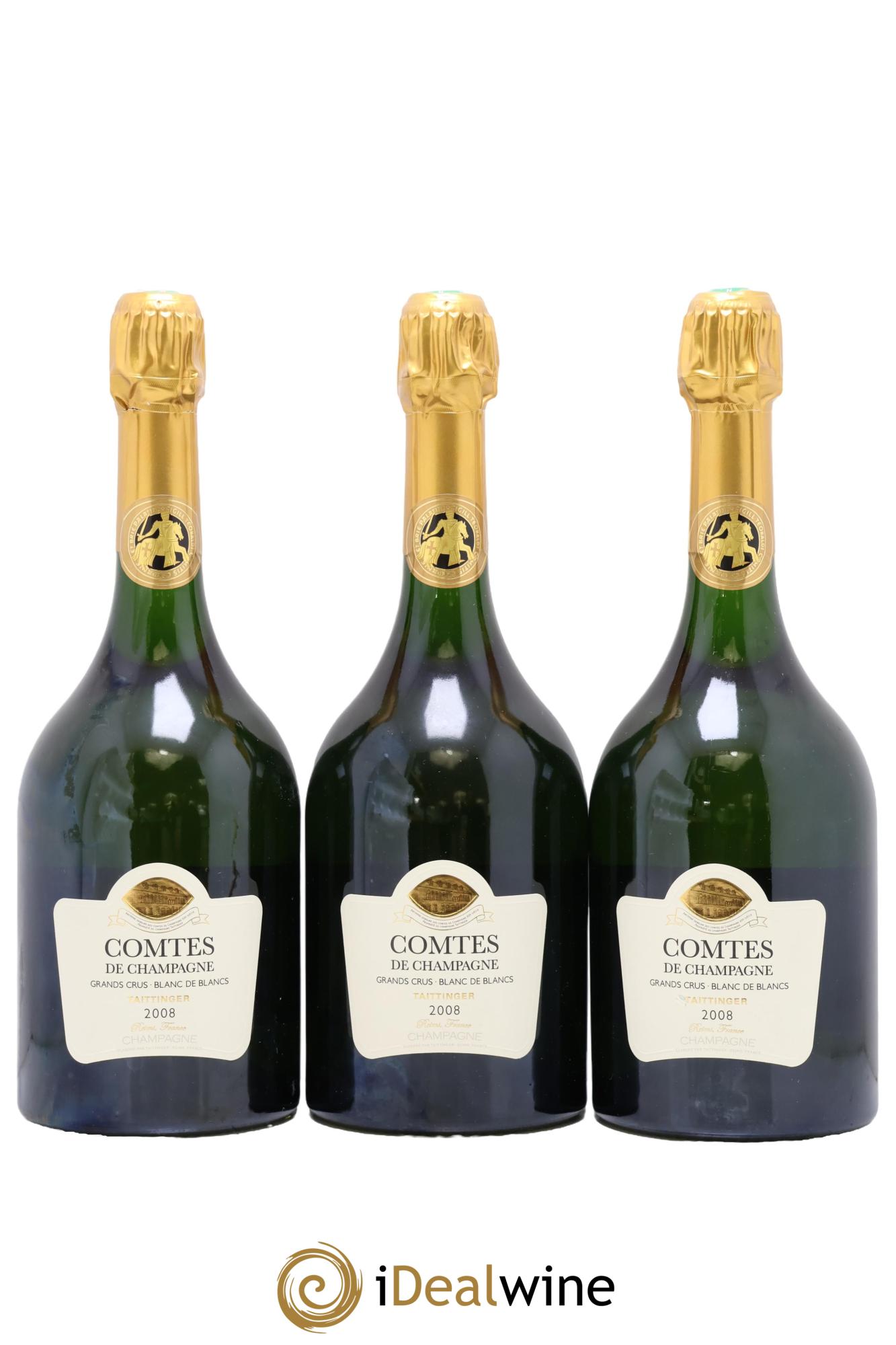 Comtes de Champagne Taittinger 2008 - Lot de 3 bouteilles - 0