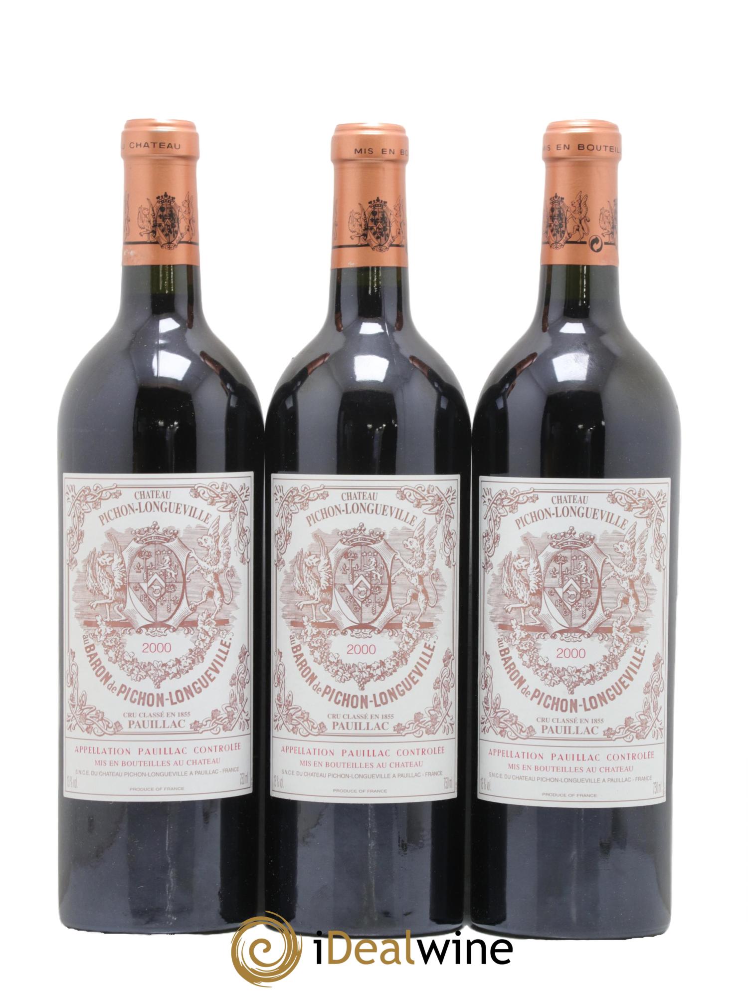 Pichon Longueville Baron 2ème Grand Cru Classé  2000 - Lot of 6 bottles - 2