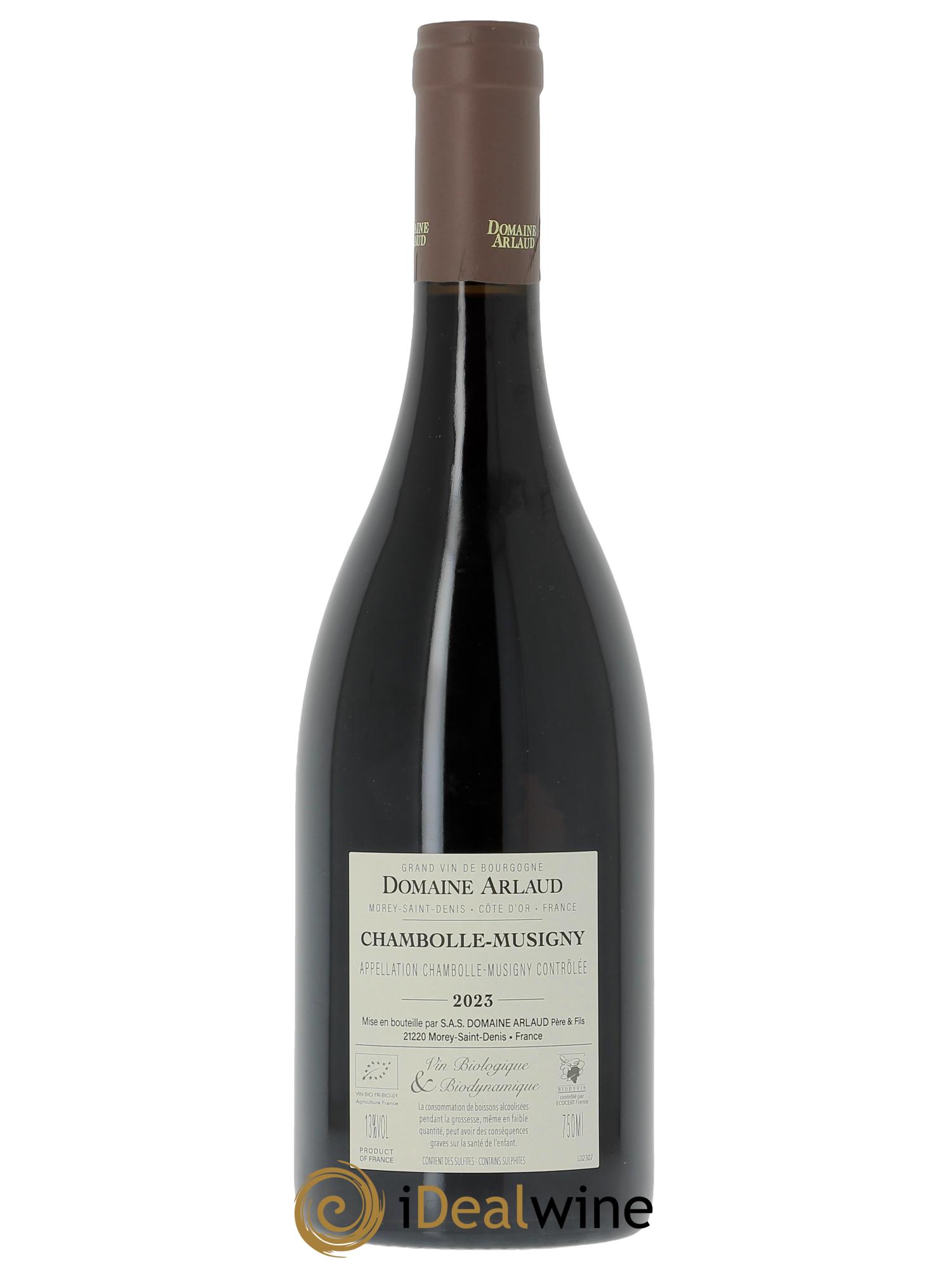 Chambolle-Musigny Arlaud 2023 - Lot de 1 bouteille - 1