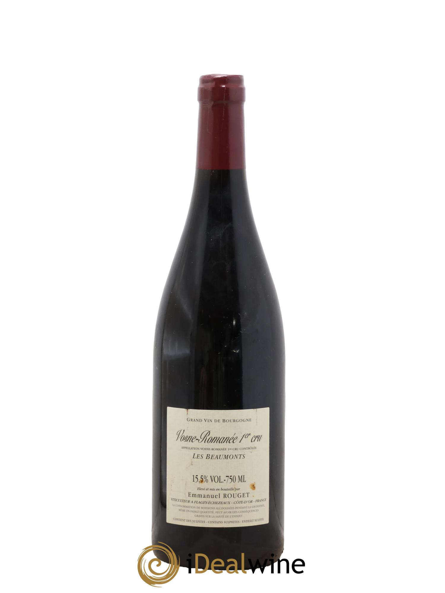Vosne-Romanée 1er Cru Les Beaumonts Emmanuel Rouget 2020 - Lot of 1 bottle - 1