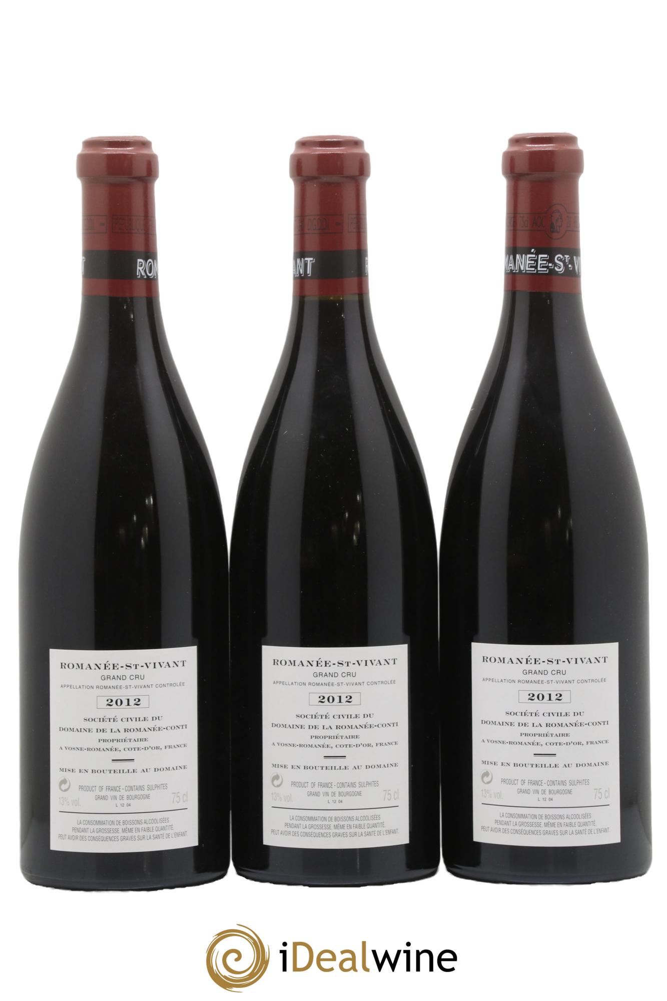 Caisse Domaine de la Romanée Conti Domaine de la Romanée-Conti 3 Echézeaux, 2 Grands-Echézeaux, 3 Romanée-Saint-Vivant, 1 Richebourg, 3 Tâches, 1 Romanée-Conti 2012 - Lot de 13 bouteilles - 6