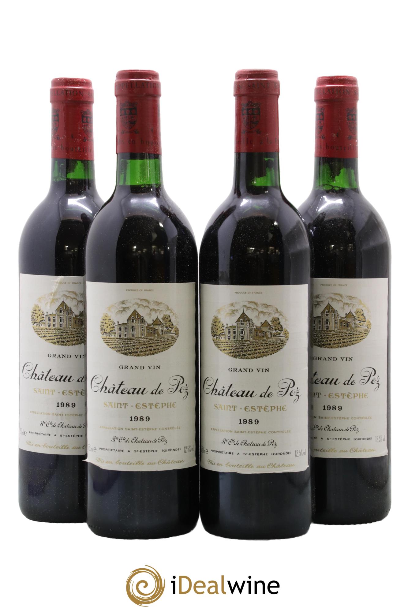 Château de Pez 1989 - Lot de 4 bouteilles - 0