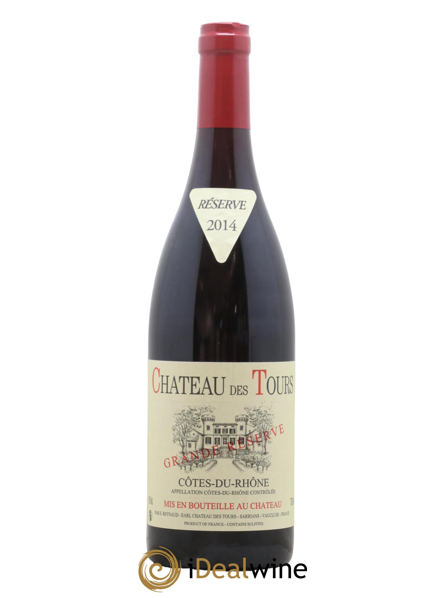 Côtes-du-Rhône Château des Tours Grande Réserve Emmanuel Reynaud 2014 - Lot de 1 bouteille - 0