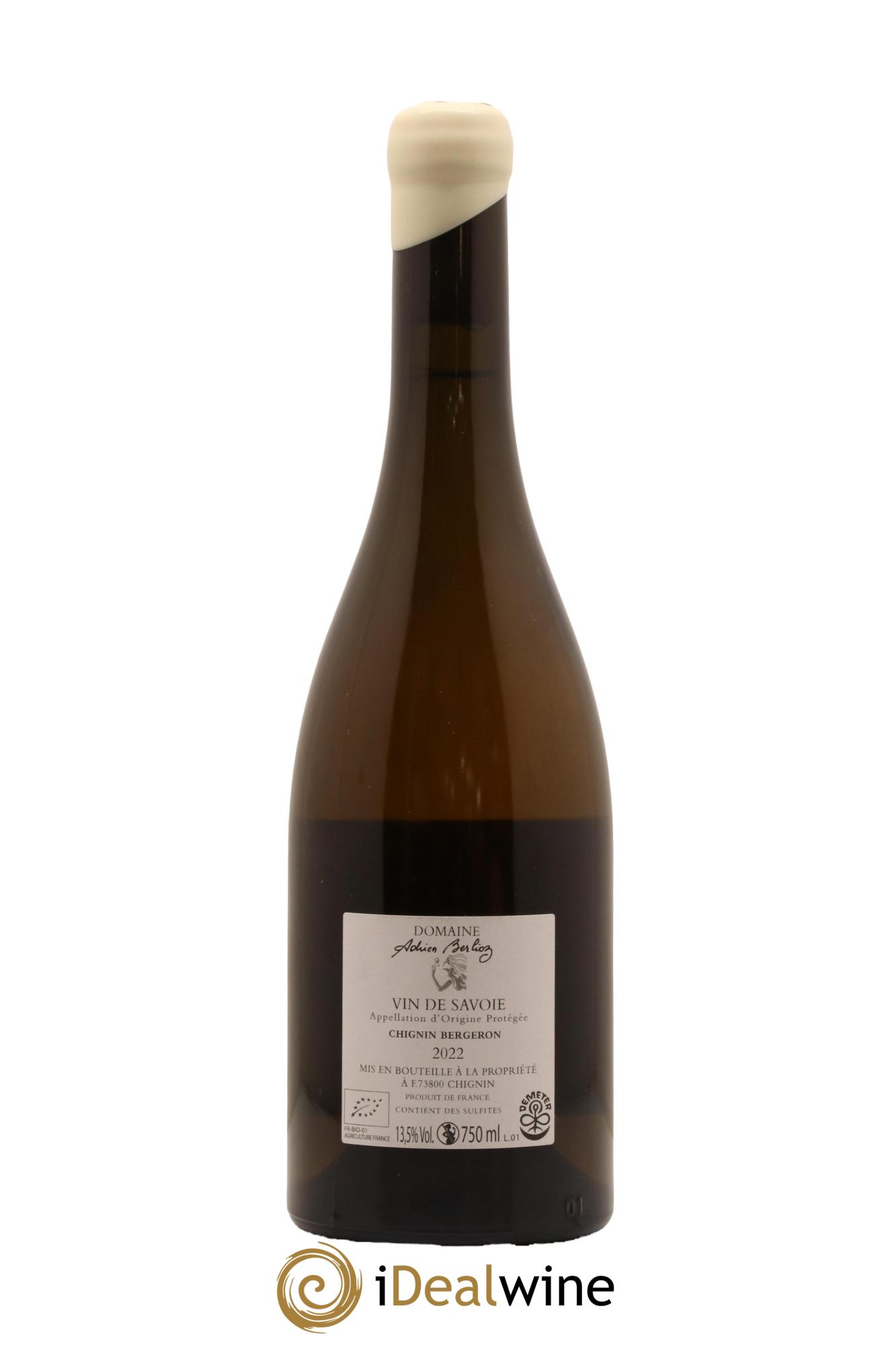 Vin de Savoie Chignin-Bergeron Grand Zeph Adrien Berlioz 2022 - Lot de 1 bouteille - 1