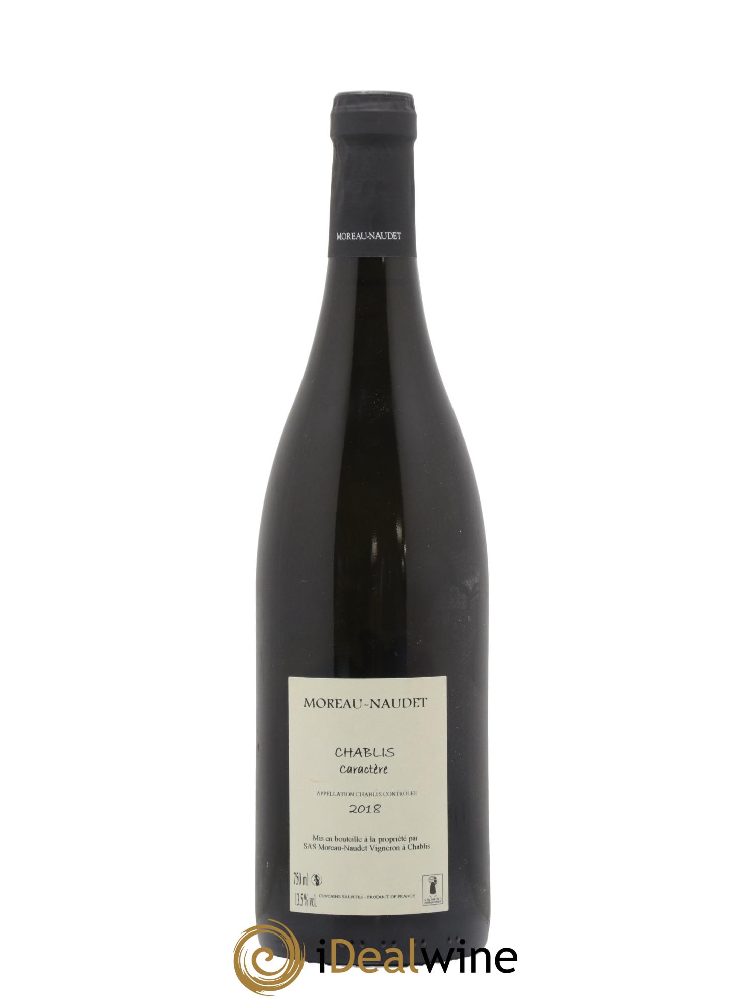 Chablis Caractere Domaine Moreau Naudet 2018 - Lot de 1 bouteille - 1