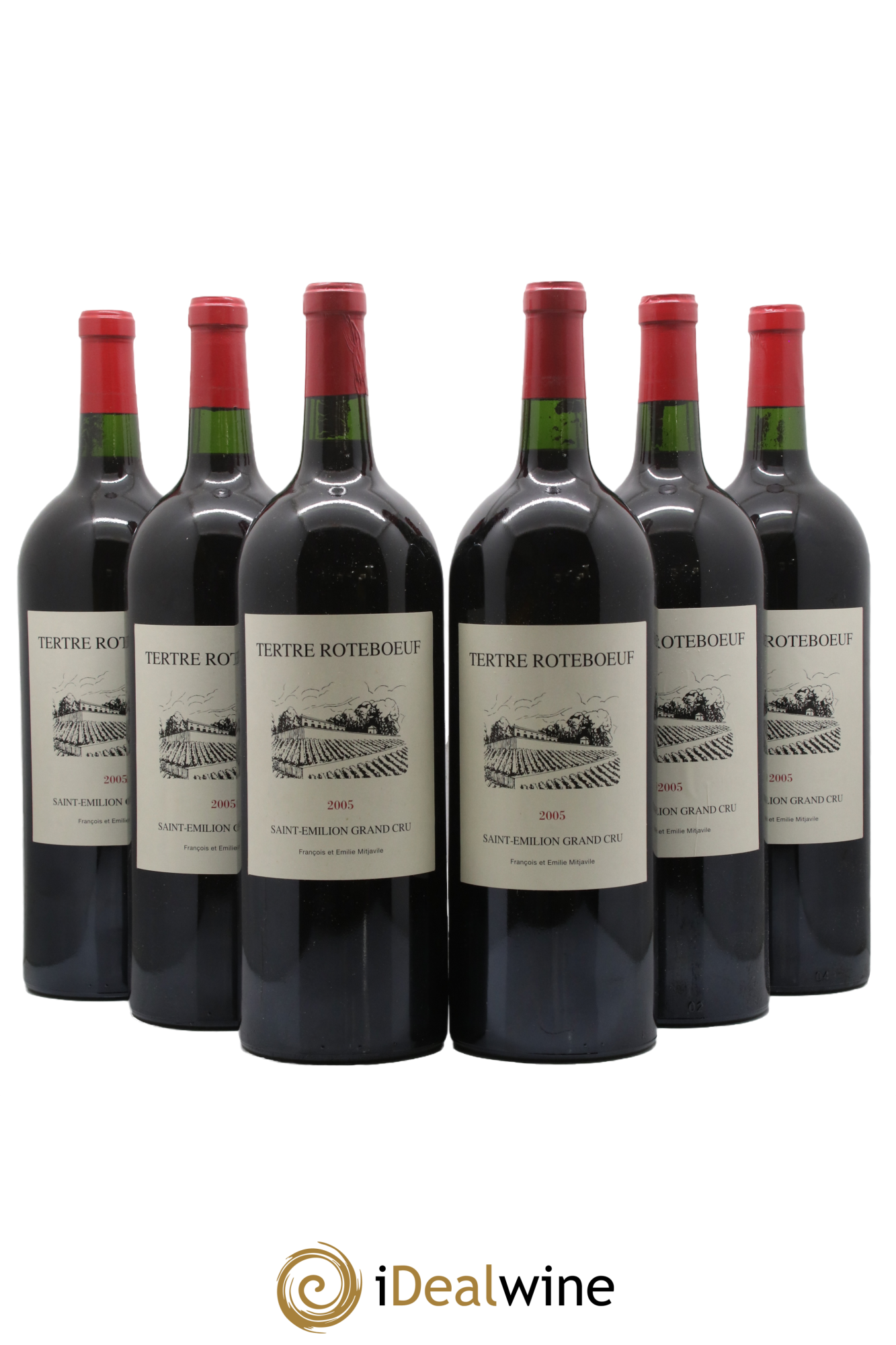 Château Tertre Roteboeuf 2005 - Lot of 6 magnums - 0