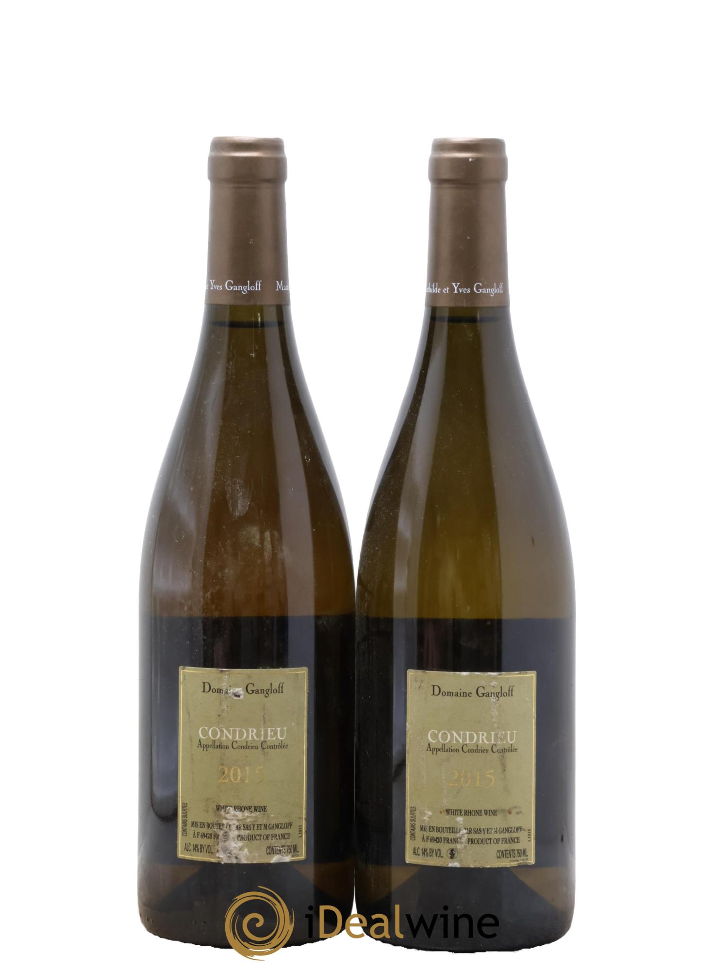 Condrieu Domaine Gangloff (Domaine) 2015 - Lot of 2 bottles - 1
