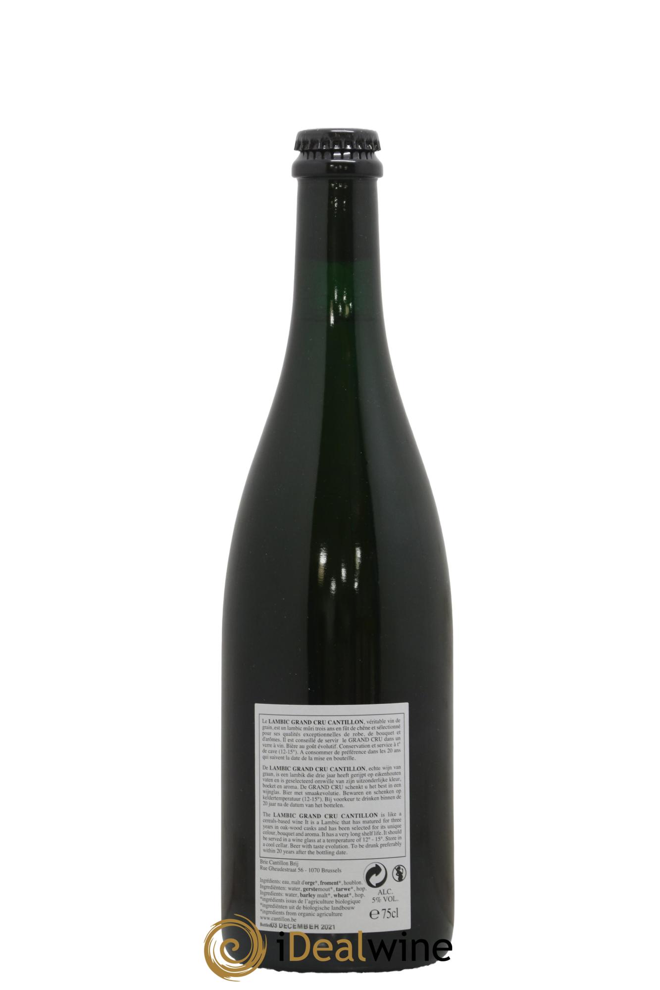 Bière Gueuze Cantillon Grand Cru Bruoscella Lambic Bio S18-19 (Bottle 2021) - Lot de 1 bouteille - 1