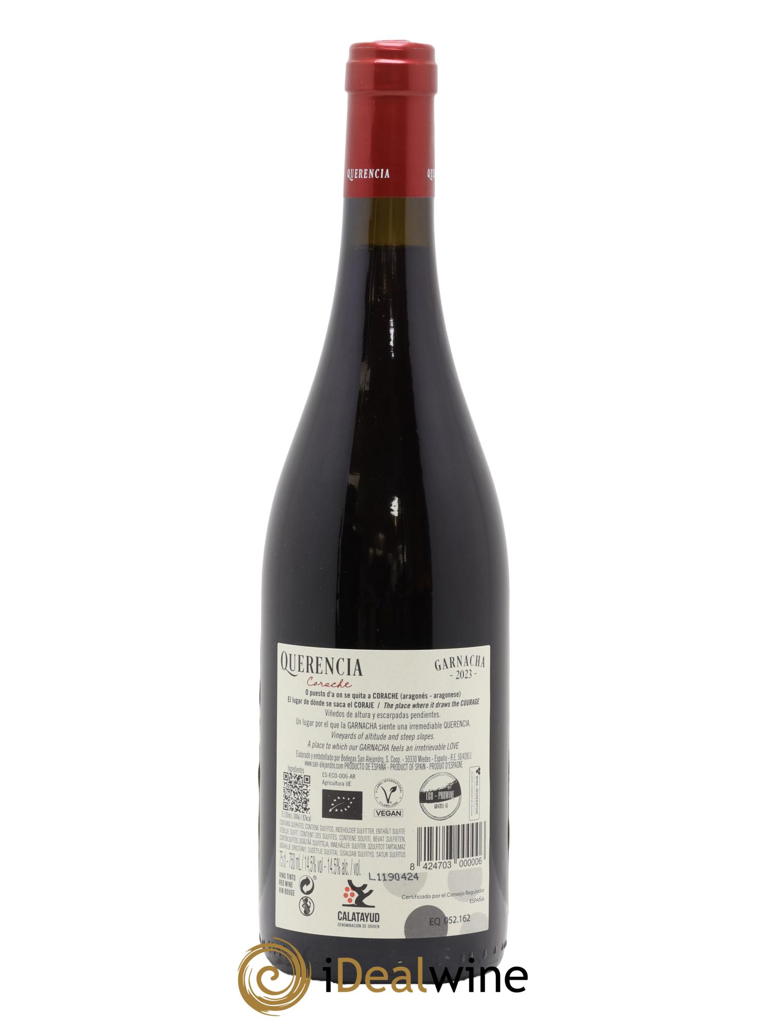 Espagne Bodegas San Alejandro Catalayud Querencia Corache 2023 - Lot de 1 bouteille - 1