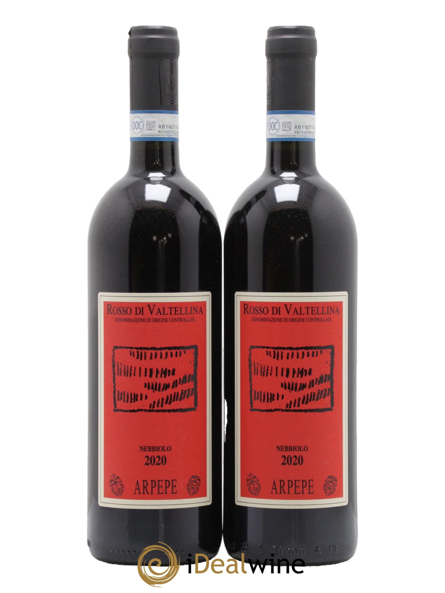 Rosso di Valtellina DOC Ar.Pe.Pe. 2020 - Lot de 2 bouteilles - 0