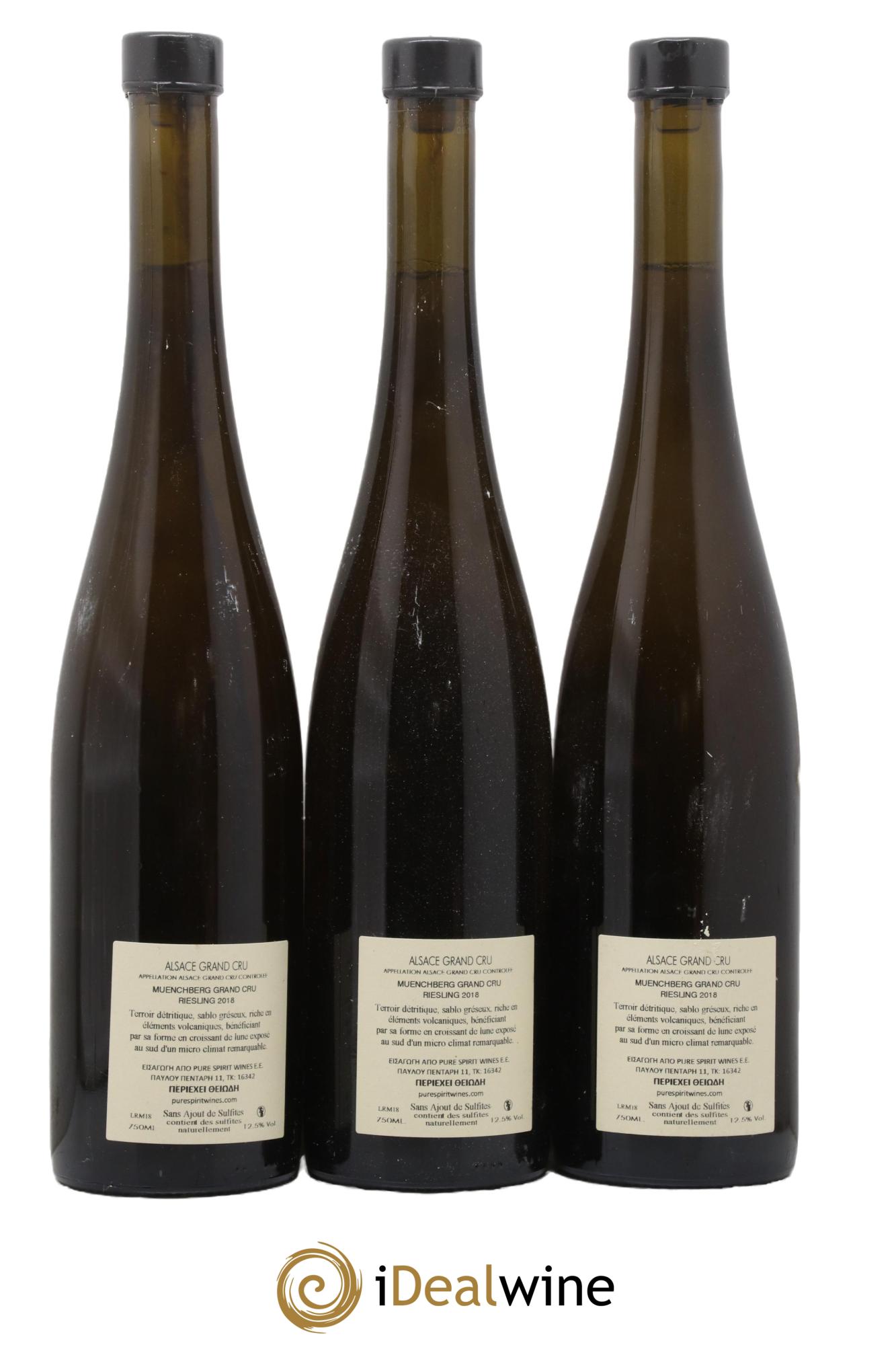 Alsace Grand Cru Riesling Muenchberg Julien Meyer (Domaine) 2018 - Lot de 3 bouteilles - 1