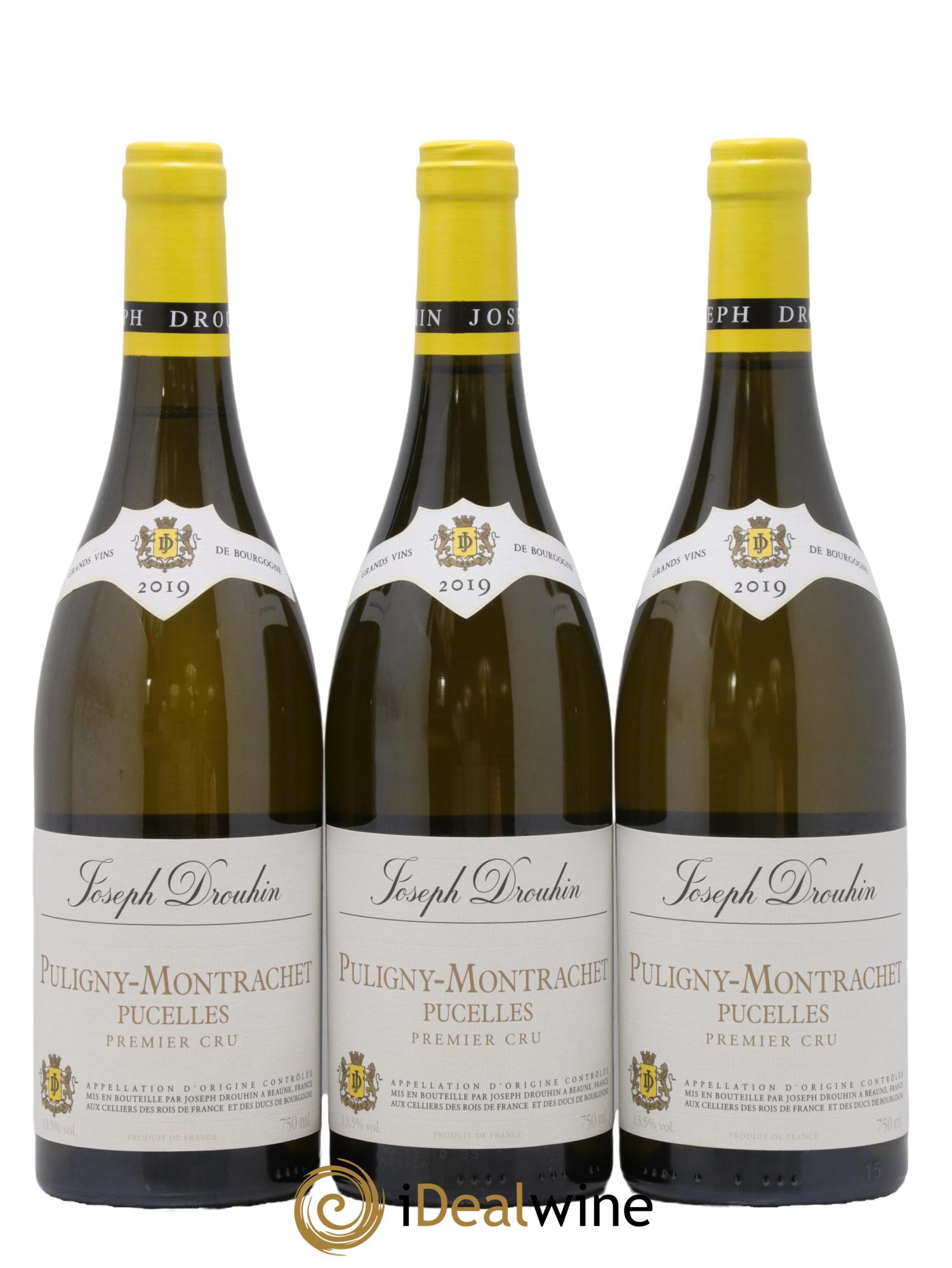 Puligny-Montrachet 1er Cru Les Pucelles Joseph Drouhin 2019 - Lot de 3 bouteilles - 0