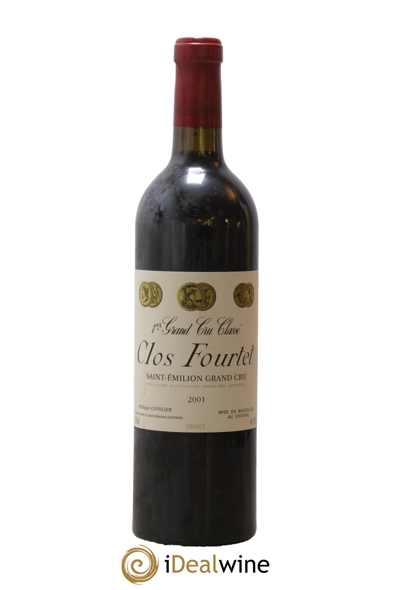 Clos Fourtet 1er Grand Cru Classé B 2001 - Lot of 1 bottle - 0