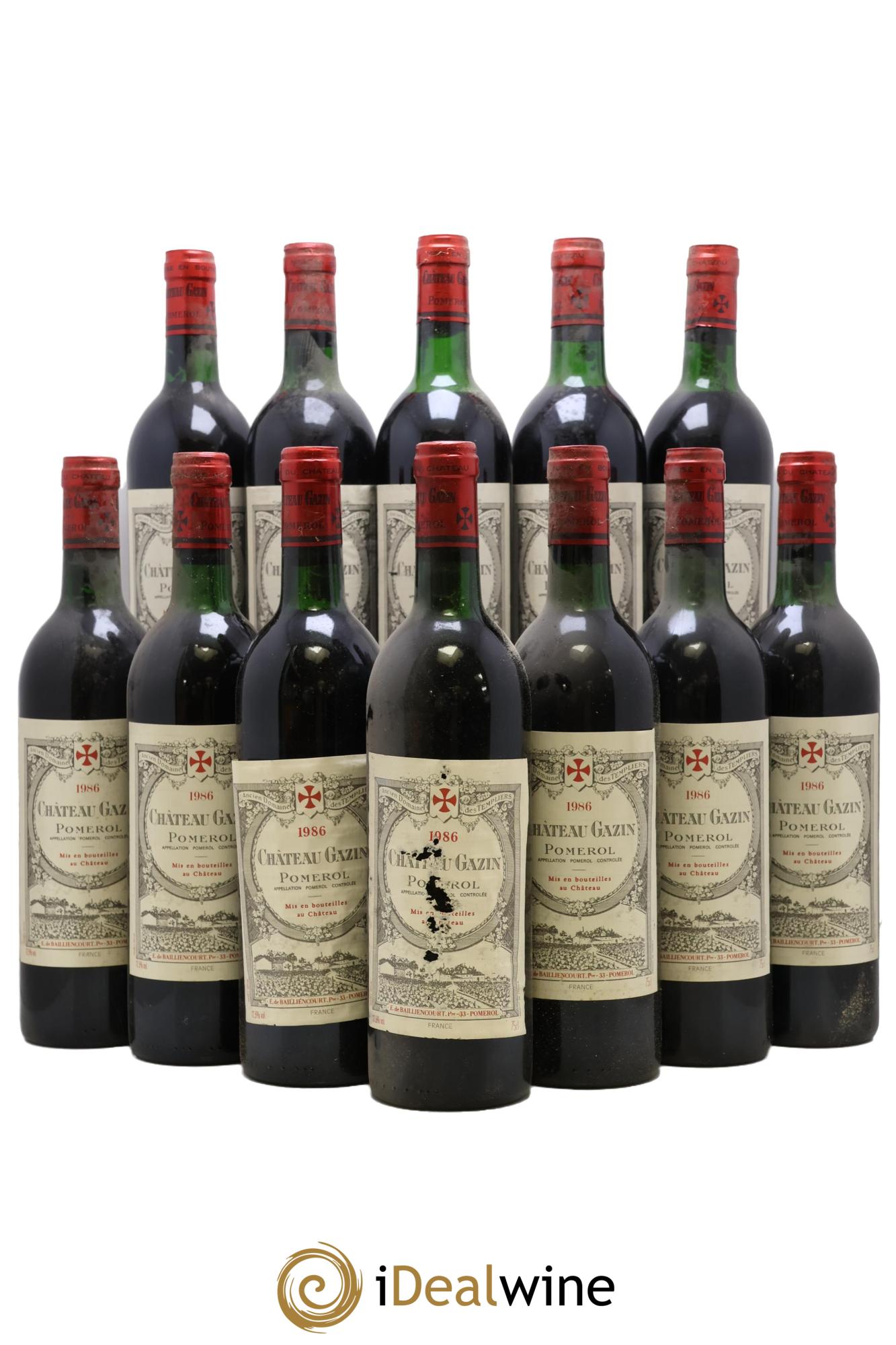 Château Gazin 1986 - Lot of 12 bottles - 0